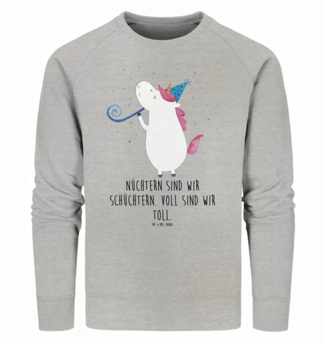 Mr. & Mrs. Panda Longpullover Größe XXL Einhorn Party - Heather Grey - Gesc günstig online kaufen