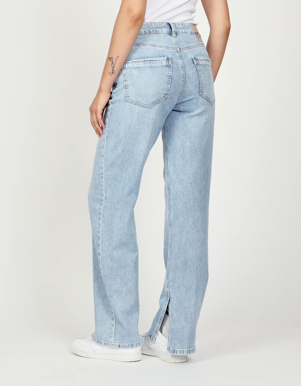 GANG Straight-Jeans "94JUL SLIT", mit Schlitz günstig online kaufen