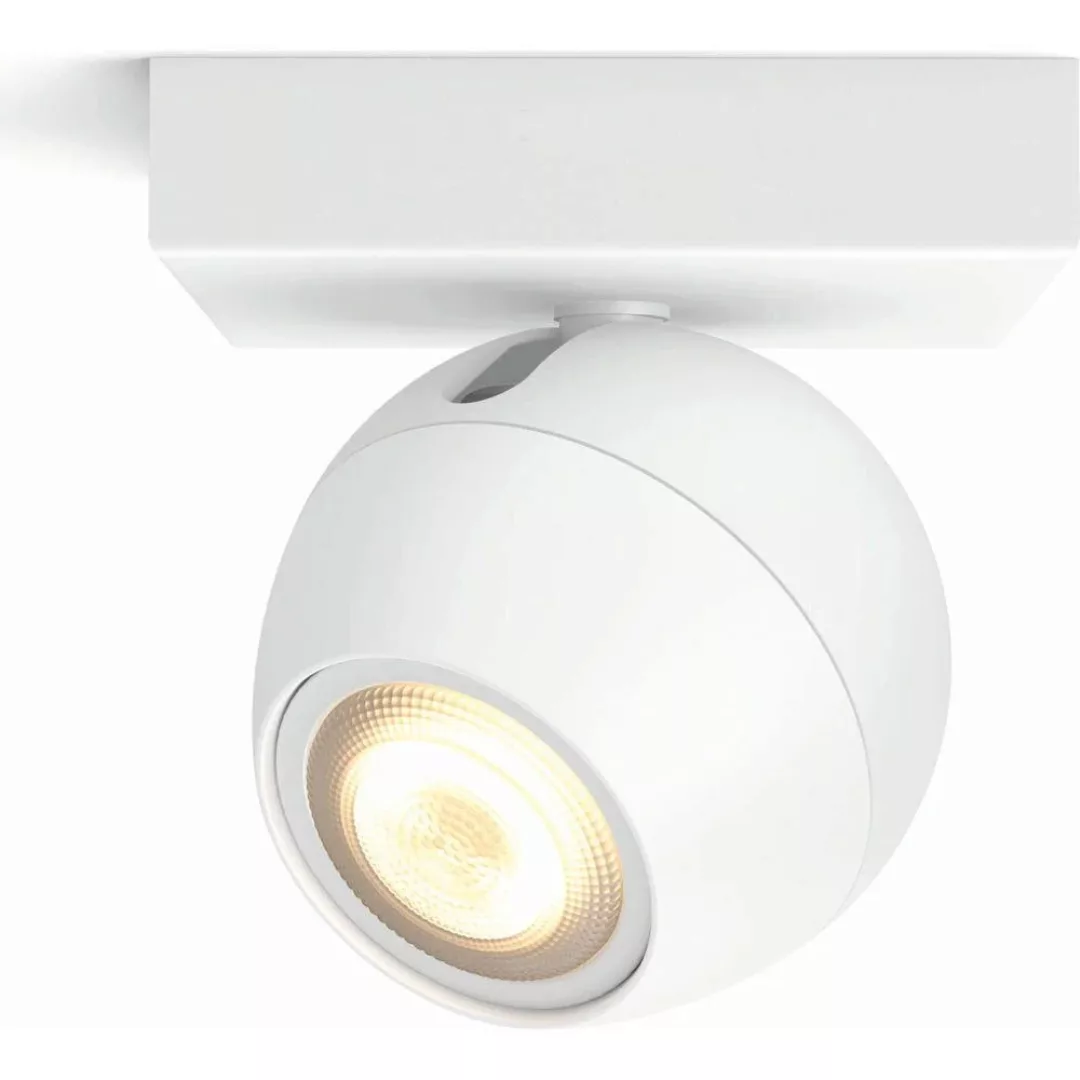 Philips Hue Bluetooth White Ambiance LED Deckenspot Buckram in Weiß 5W 350l günstig online kaufen