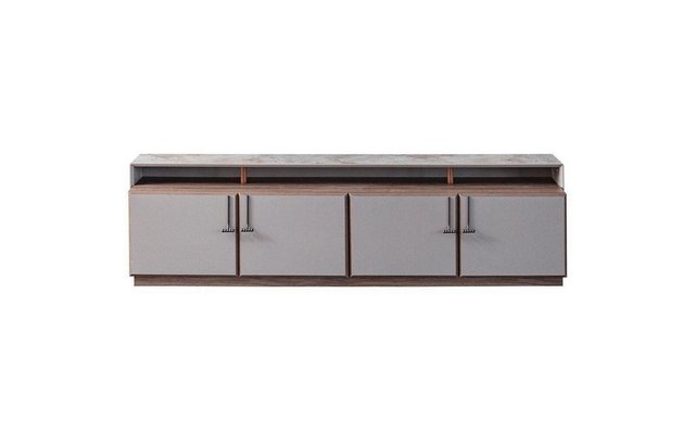 JVmoebel TV-Schrank Sideboard TV Ständer RTV Lowboard Grau Wohnzimmer Holz günstig online kaufen