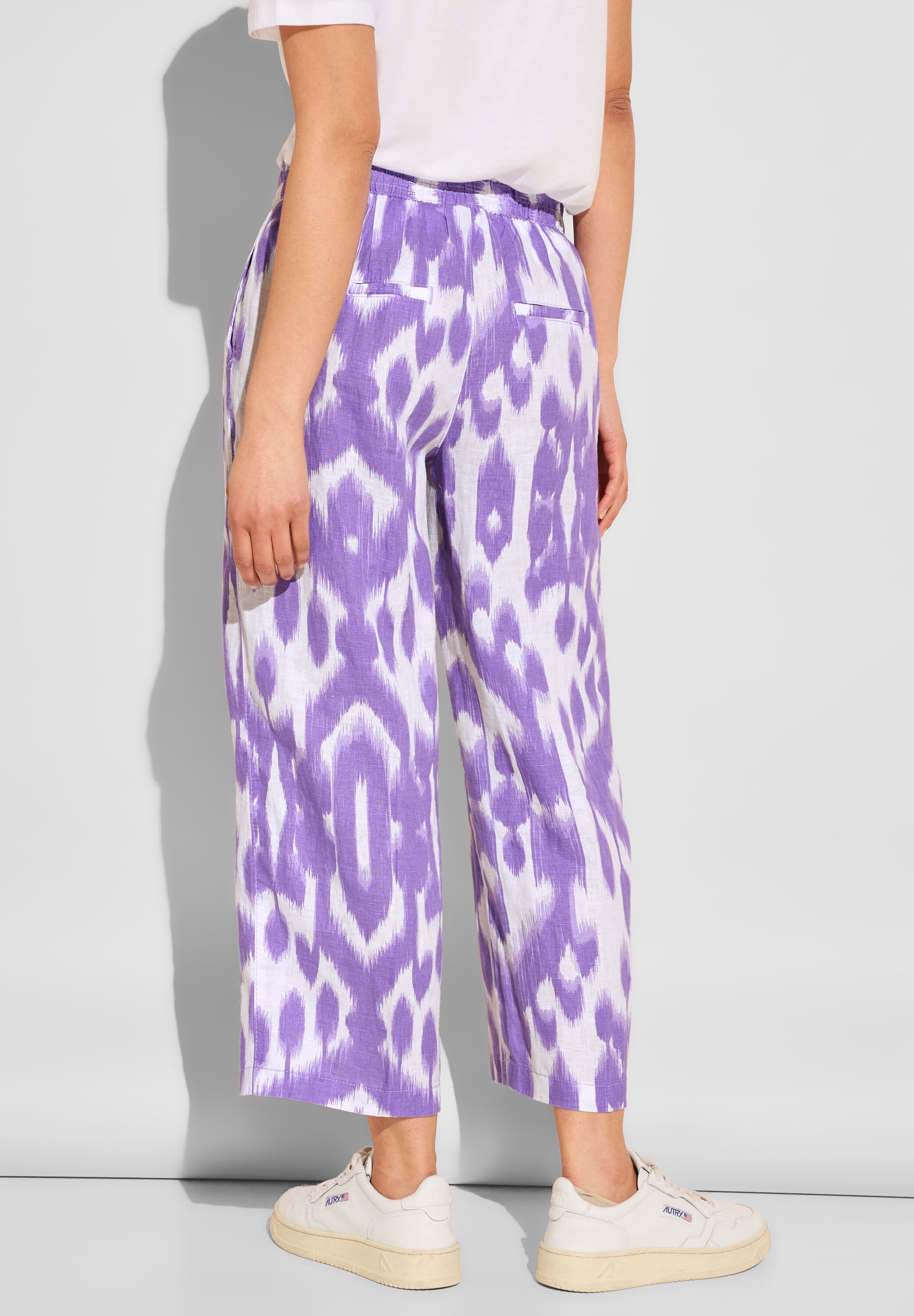 STREET ONE Leinenhose Sommerhose mit Ikat günstig online kaufen