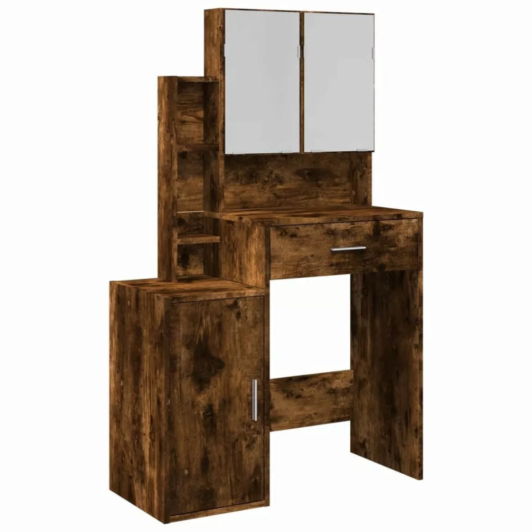 vidaXL Schminktisch Schminktisch mit Schrank Räuchereiche günstig online kaufen