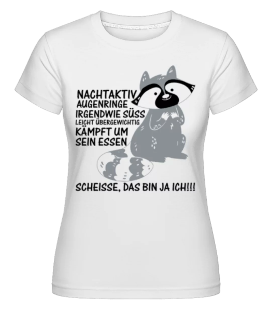 Nachtaktiver Waschbär · Shirtinator Frauen T-Shirt günstig online kaufen