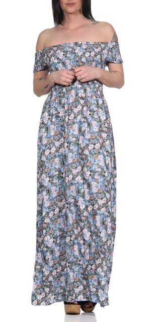 Maxikleid Sommerkleider für Damen luftig & leichte Strandkleider mit Blumen günstig online kaufen