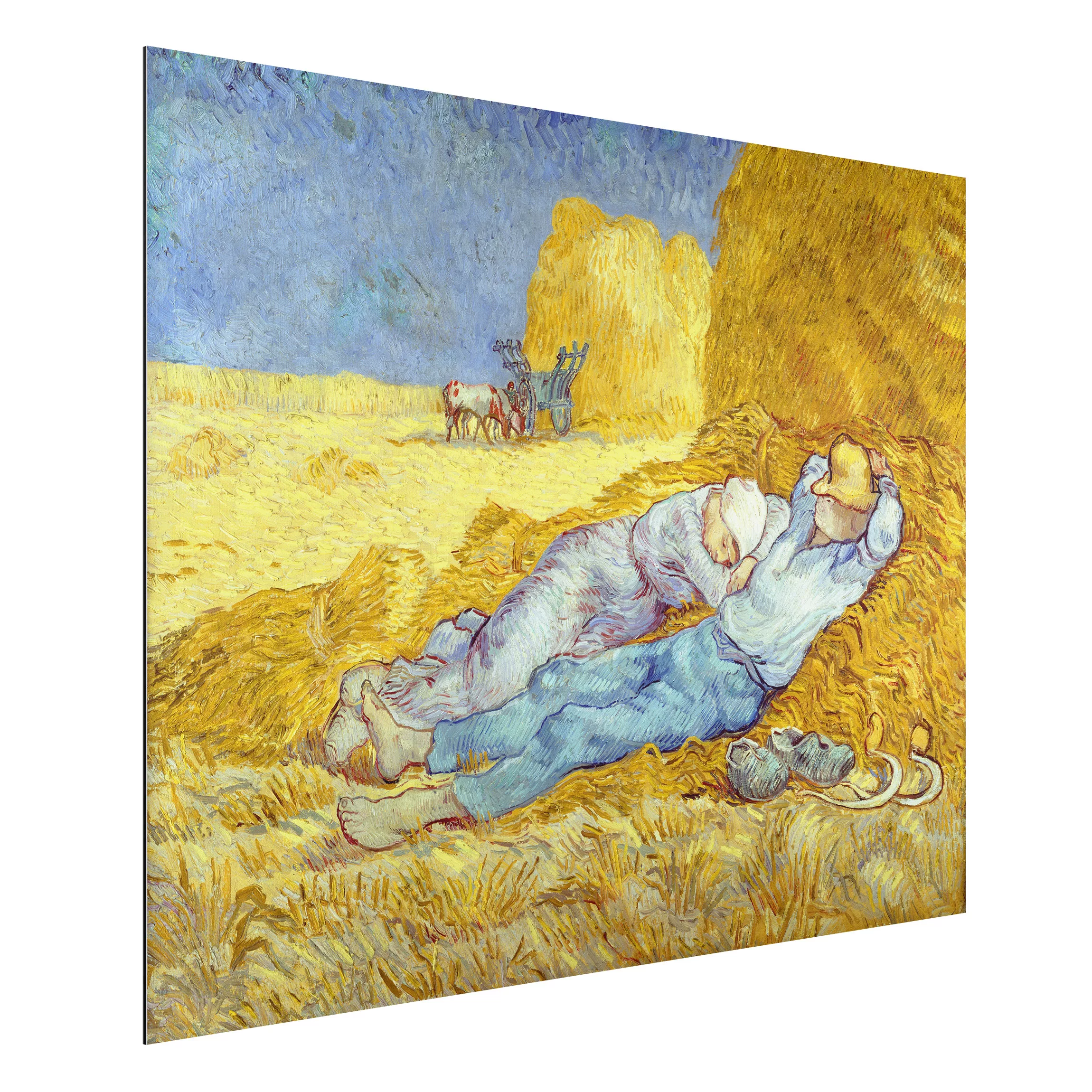 Alu-Dibond Bild Kunstdruck - Querformat 4:3 Vincent van Gogh - Das Mittagss günstig online kaufen