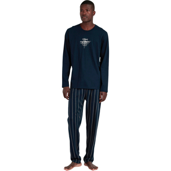 Admas  Pyjamas/ Nachthemden Pyjama Hose Top Langarm Navy Collection günstig online kaufen