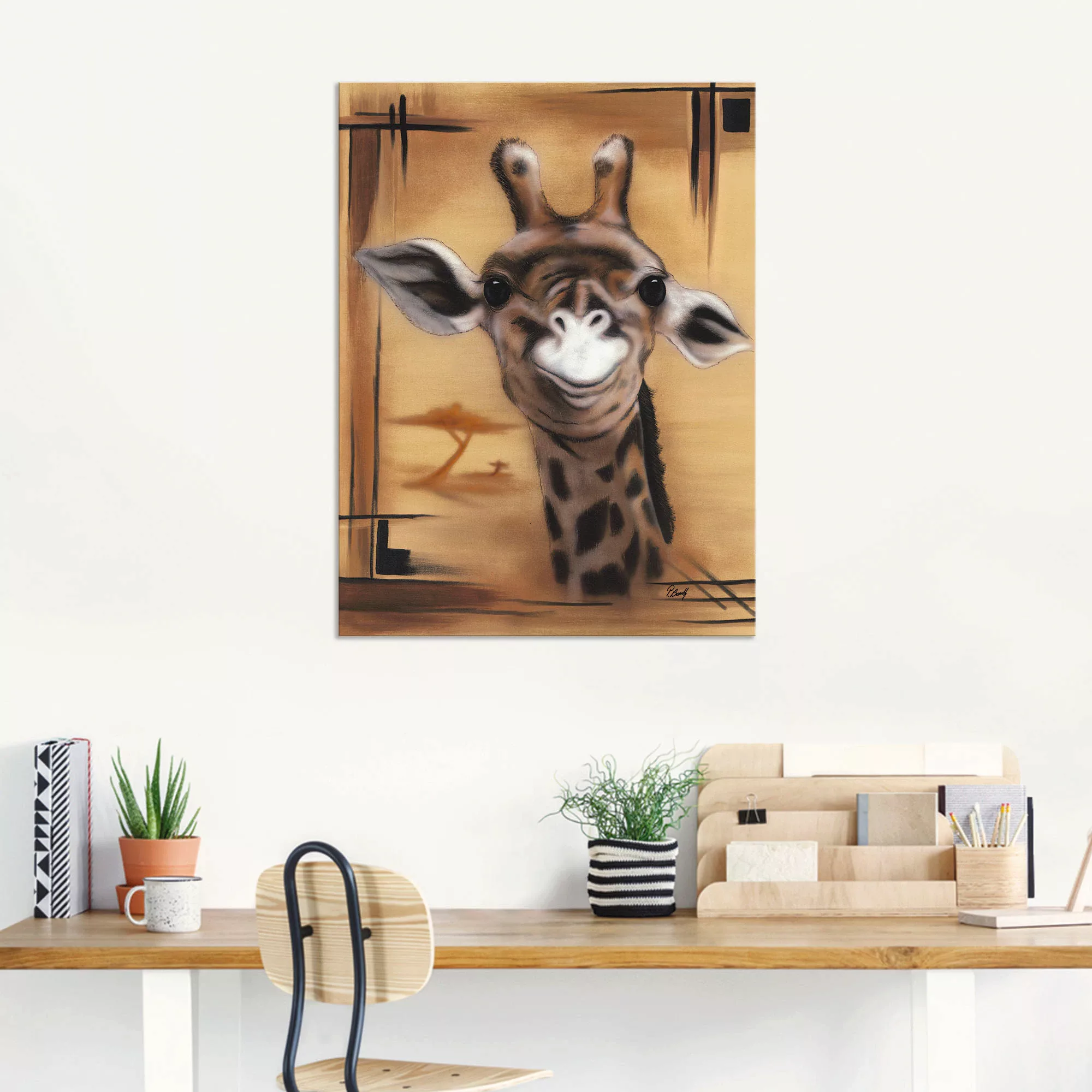 Artland Wandbild "Giraffe", Giraffen Bilder, (1 St.), als Alubild, Outdoorb günstig online kaufen