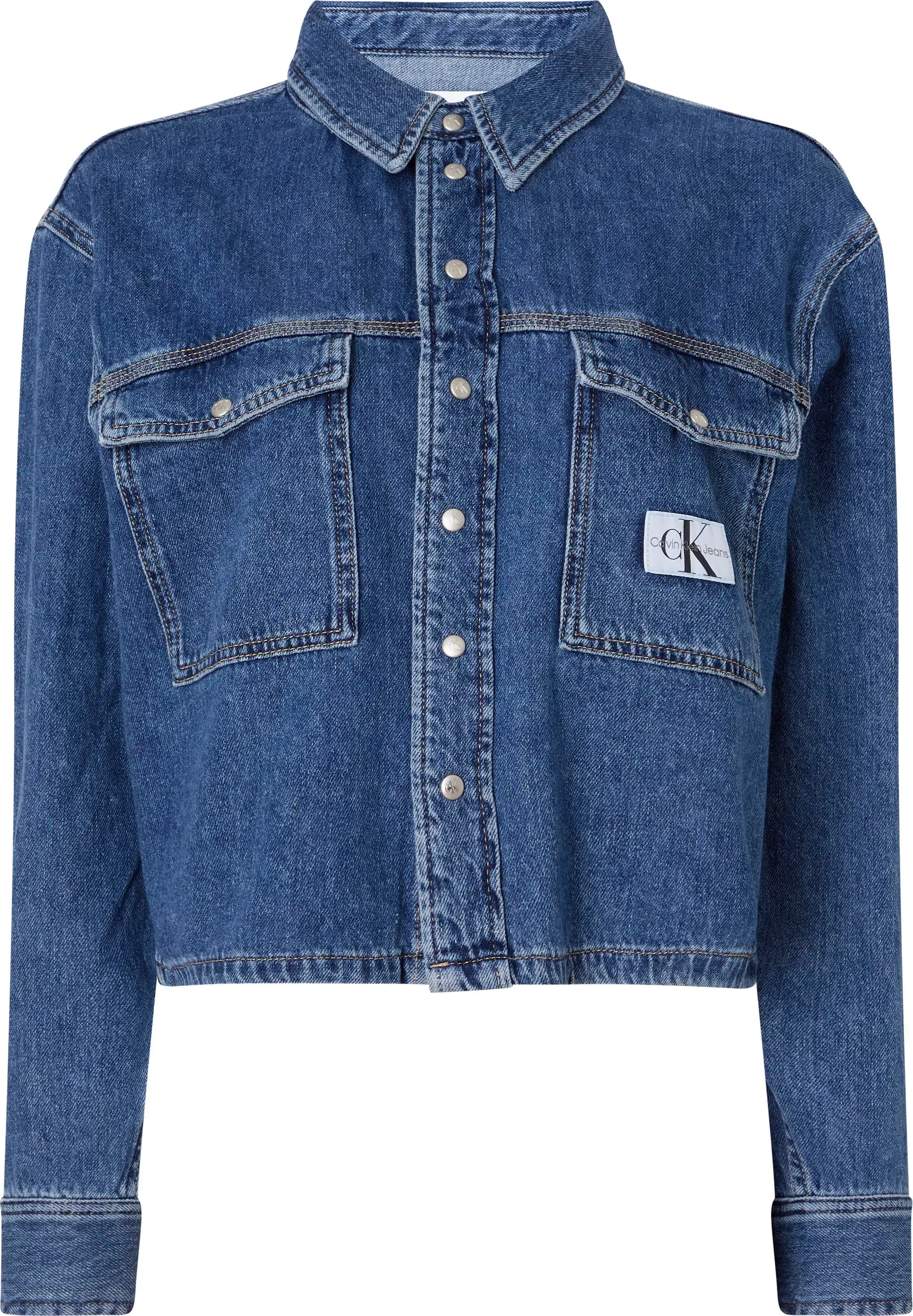 Calvin Klein Jeans Jeansbluse, mit Hemdblusenkragen günstig online kaufen