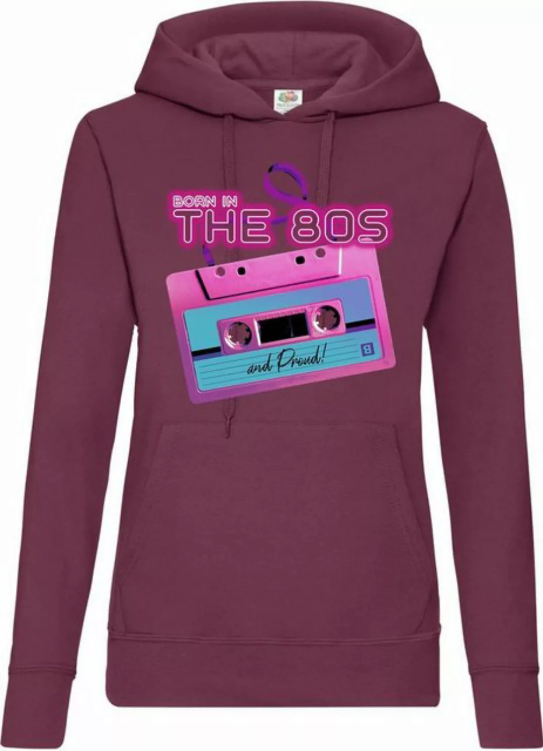 Youth Designz Kapuzenpullover 80s Damen Hoodie Pullover mit lustigem Frontp günstig online kaufen