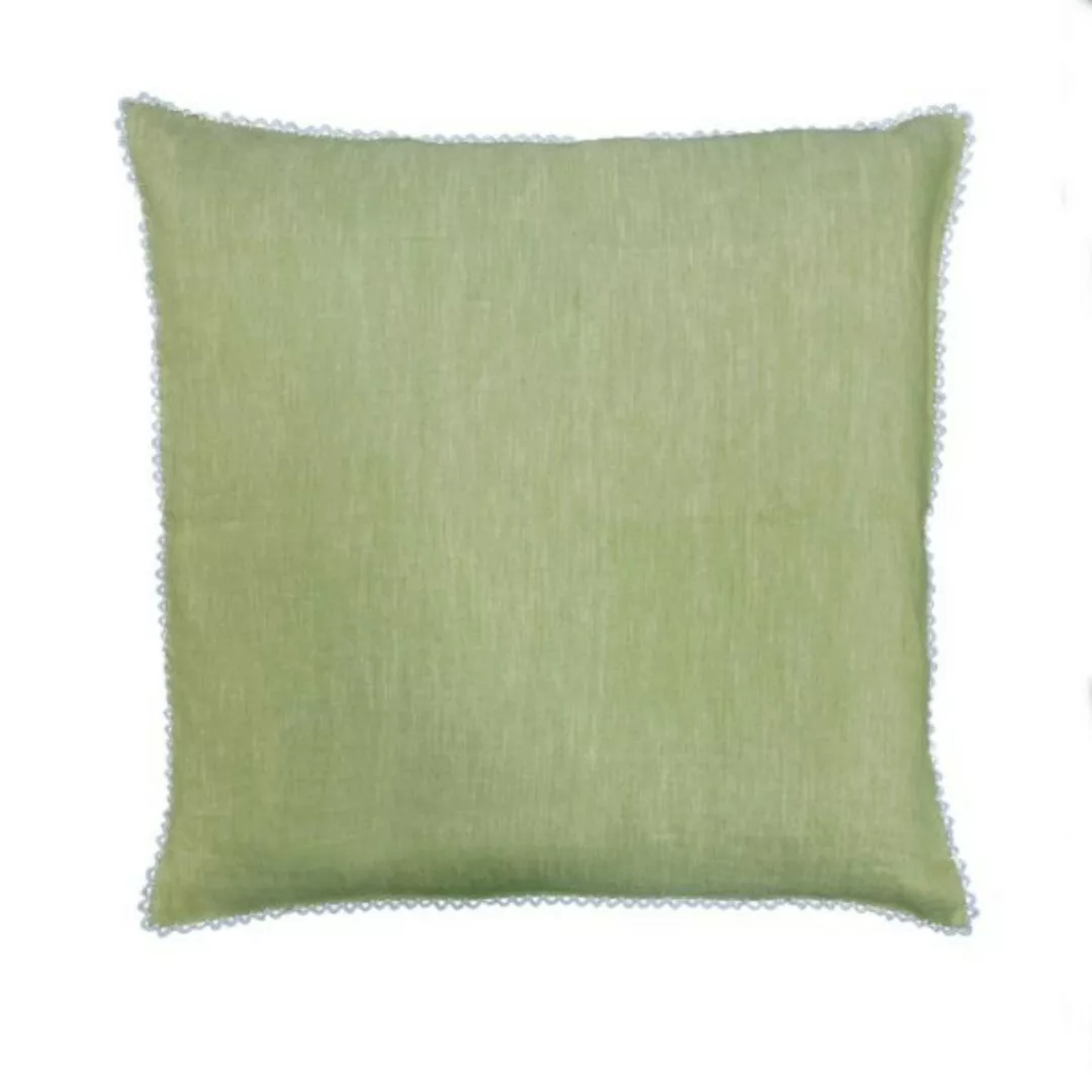 Grüne Kissenhülle Loopstitch Braga 40×40 cm günstig online kaufen