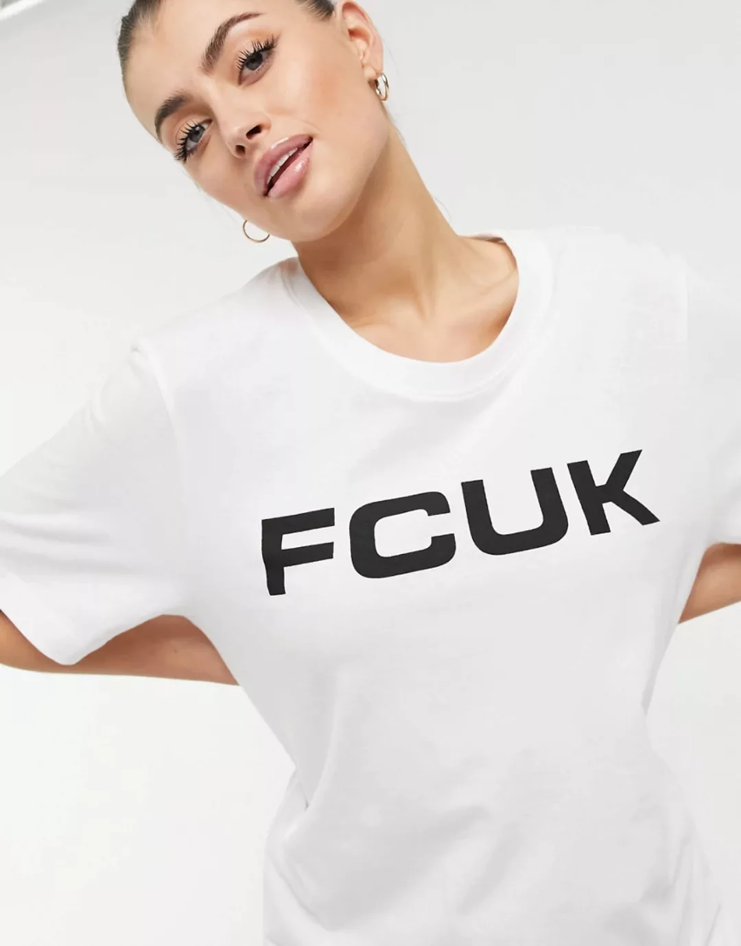 FCUK – Weißes T-Shirt günstig online kaufen