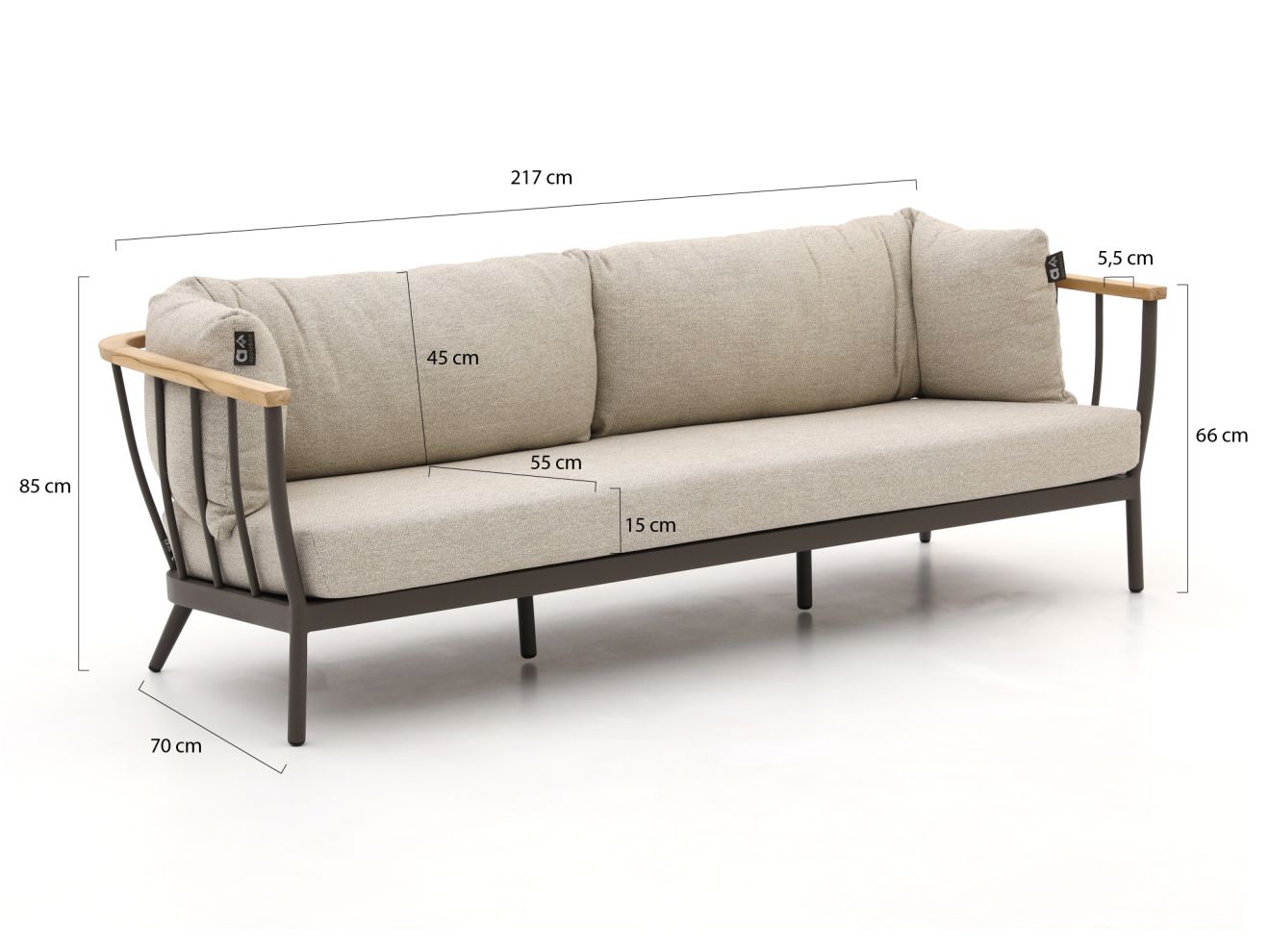 Apple Bee Condor Gartensofa 217 cm günstig online kaufen