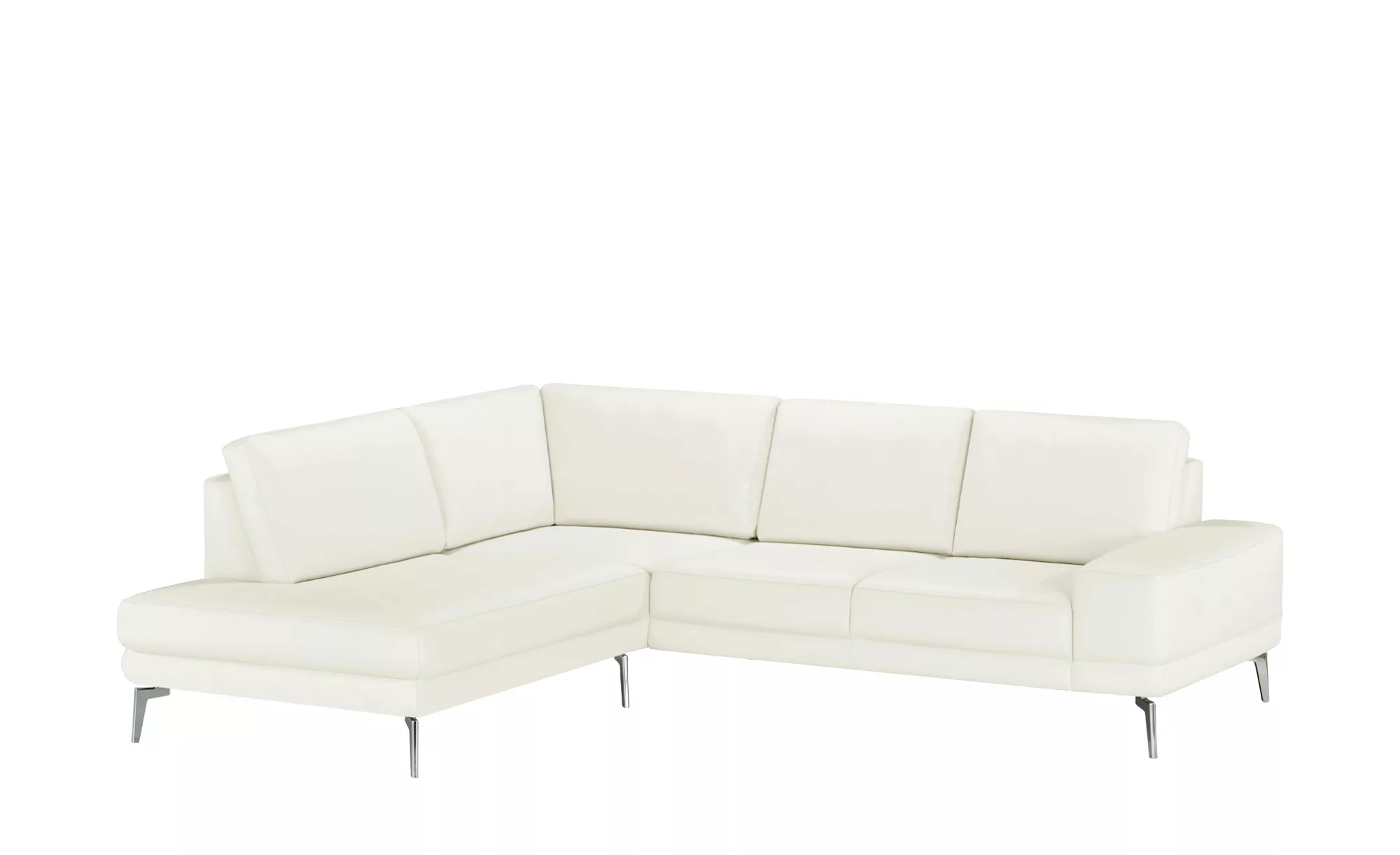 meinSofa Ecksofa aus Leder Dana ¦ weiß ¦ Maße (cm): B: 269 H: 86 T: 222.0 P günstig online kaufen