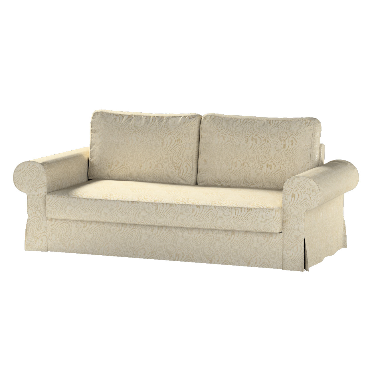 Bezug für Backabro 3-Sitzer Sofa ausklappbar, beige-golden, Bezug für Backa günstig online kaufen