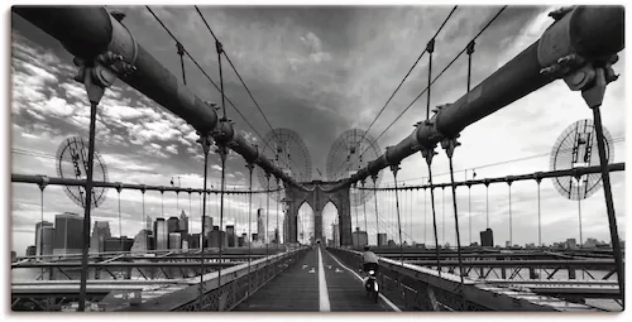 Artland Wandbild "Brooklyn Bridge New York III", Brücken, (1 St.) günstig online kaufen
