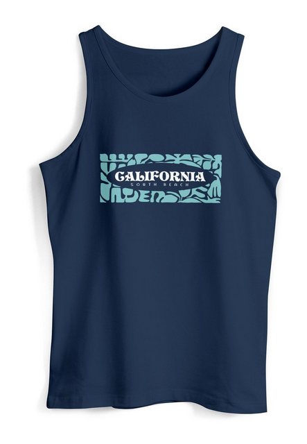 Neverless Tanktop Herren Tank-Top California Brustprint Schrift Aufdruck So günstig online kaufen