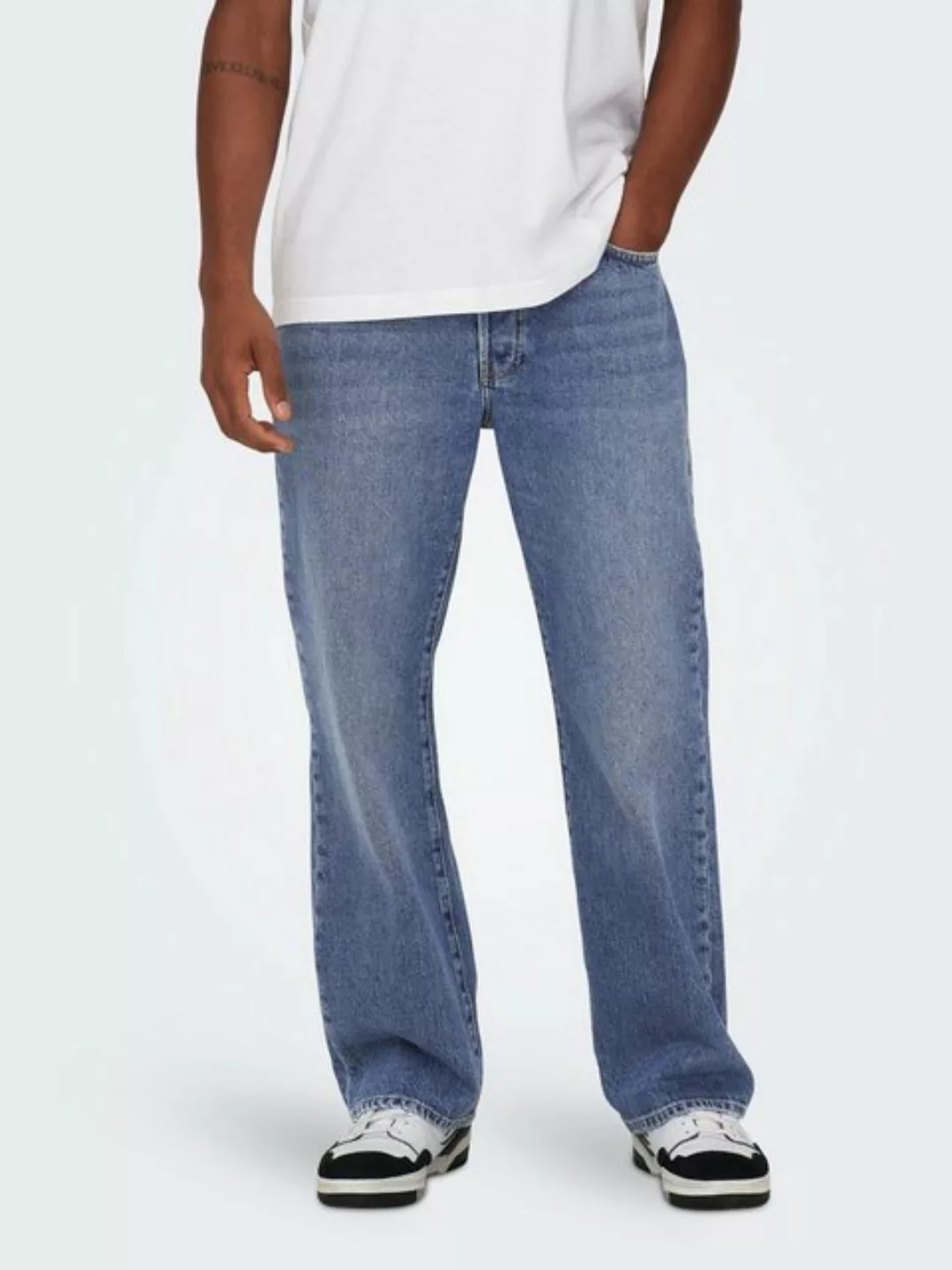 ONLY & SONS Loose-fit-Jeans ONSFADE LOOSE WB 6778 A14 DNM NOOS günstig online kaufen