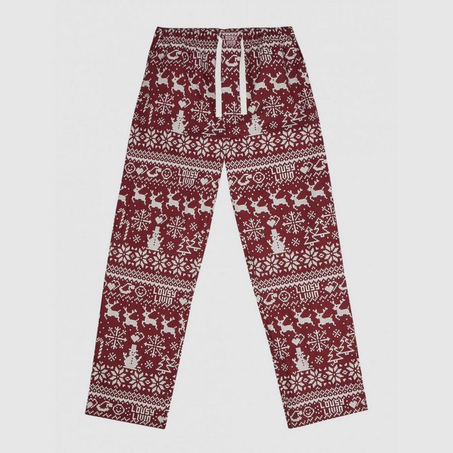 Lousy Livin Pyjamahose Lousy Livin Pyjama Pants "Scandi" Burgundy S (Schlaf günstig online kaufen