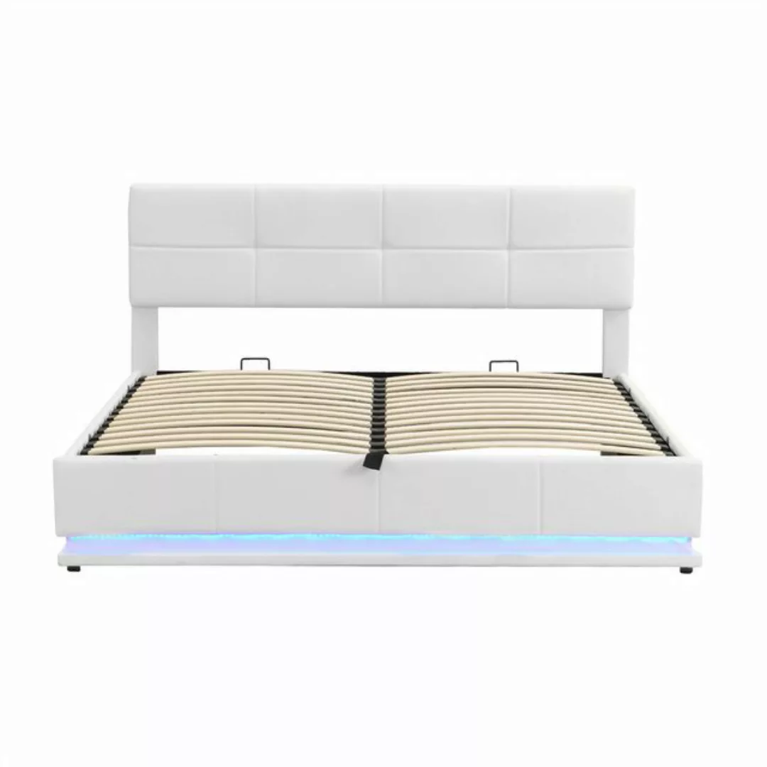 autolock Polsterbett Polsterbett,180x200 cm,Doppelbett Jugendbett mit LED B günstig online kaufen