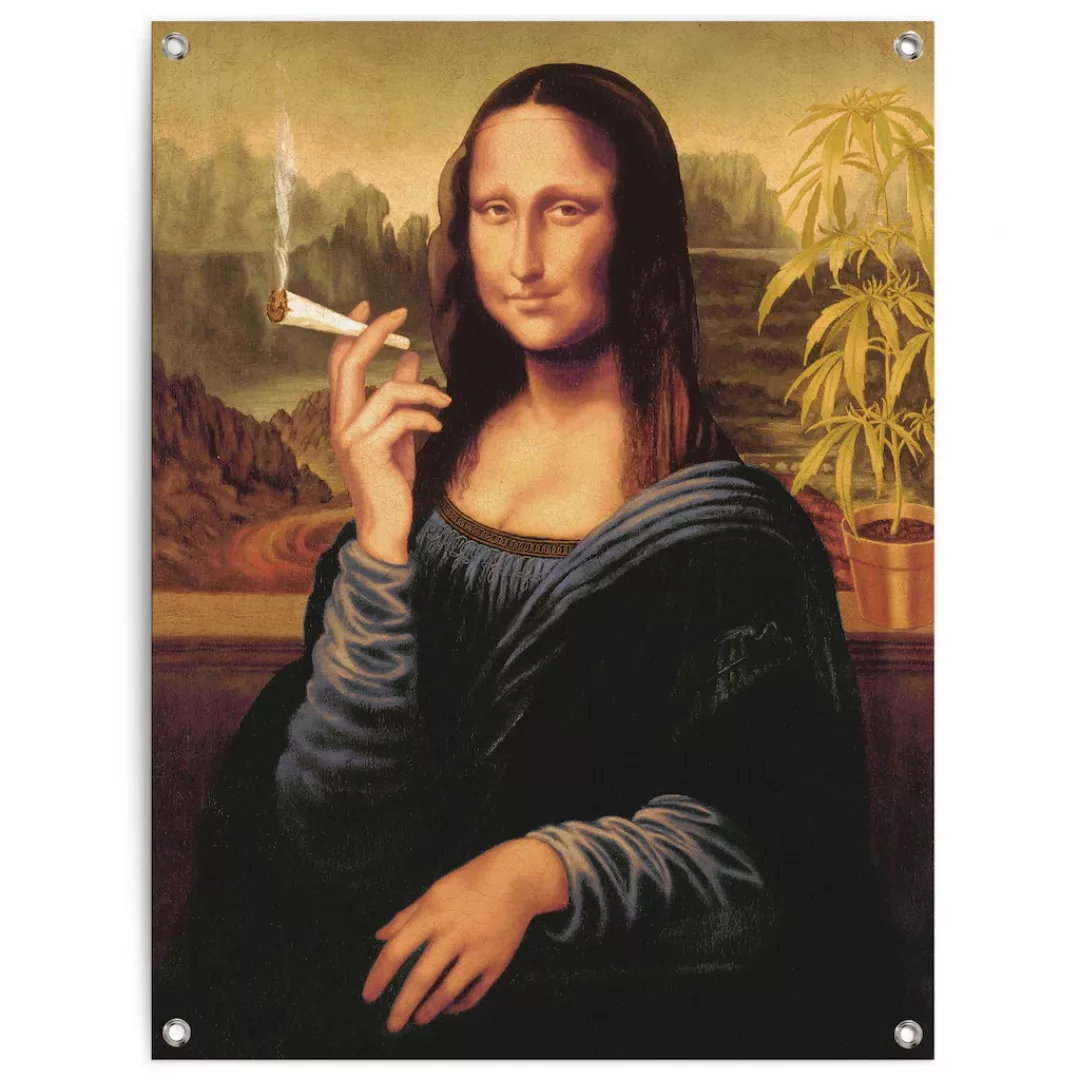 Reinders Poster "Mona Lisa - joint", Outdoor für Garten oder Balkon günstig online kaufen