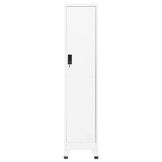 vidaXL Mehrzweckschrank Schließfachschrank Weiß 38x45x180 cm Stahl günstig online kaufen