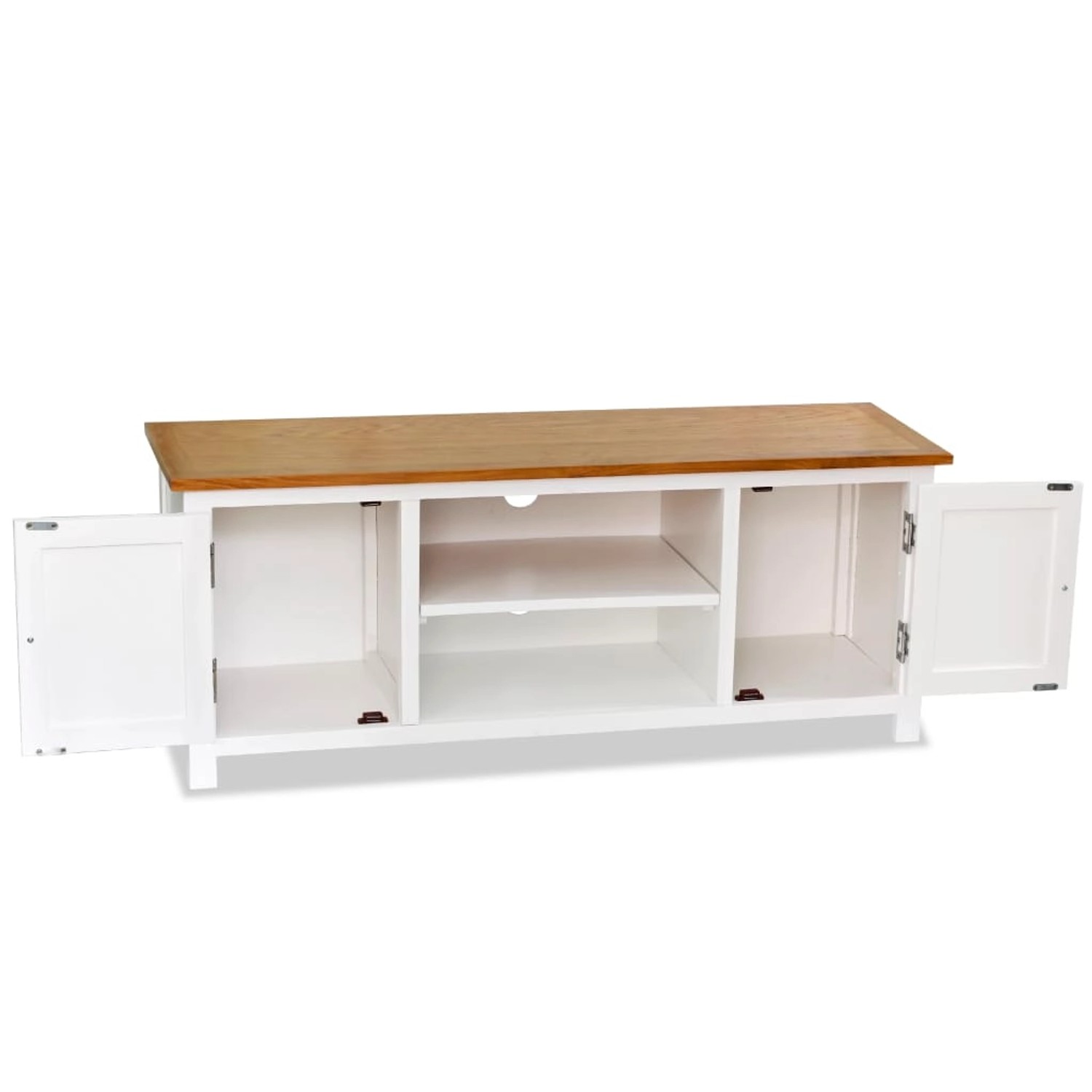 VidaXL TV-Schrank 120x35x48 cm Massivholz Eiche  Modell 2 günstig online kaufen