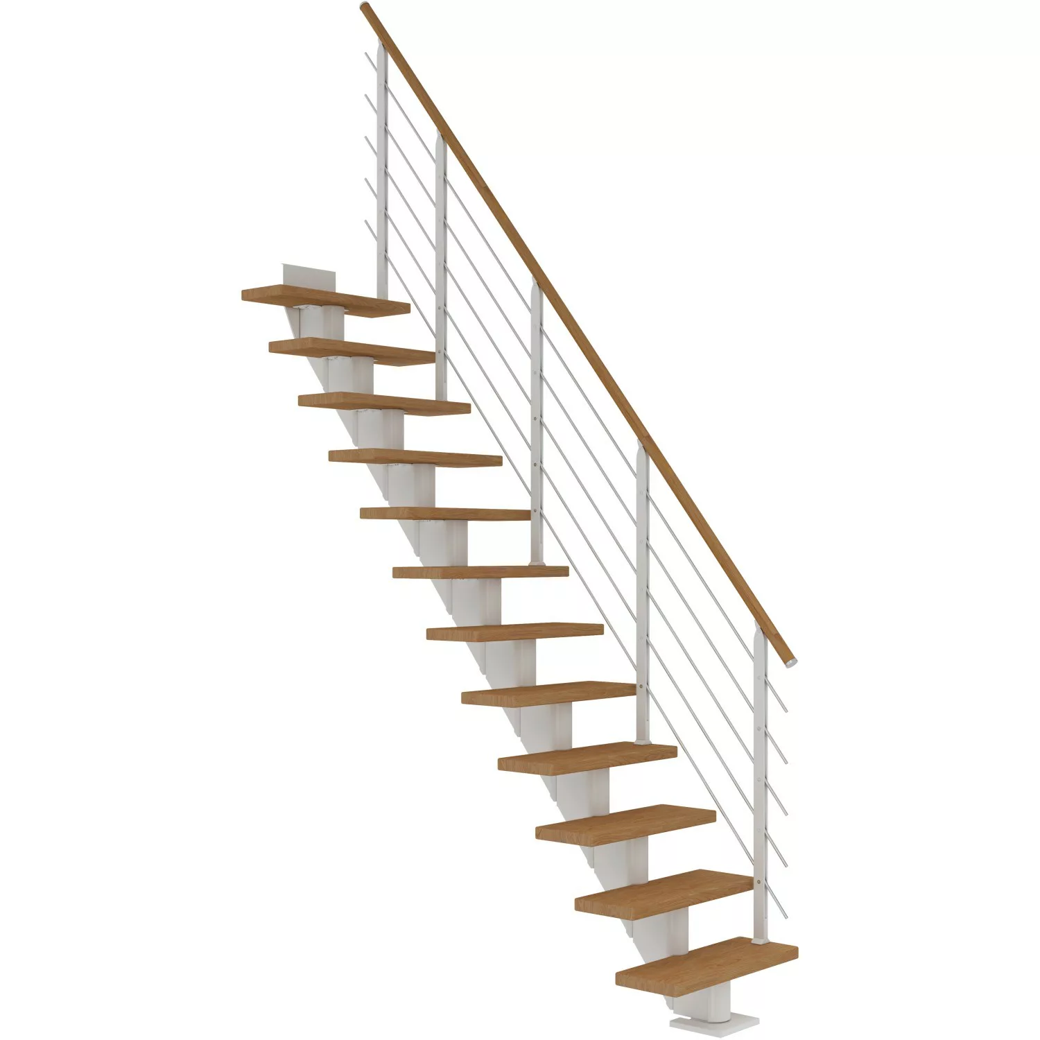 Dolle Mittelholmtreppe Frankfurt Eiche GH bis 258 cm Gerade 65 cm FSC günstig online kaufen