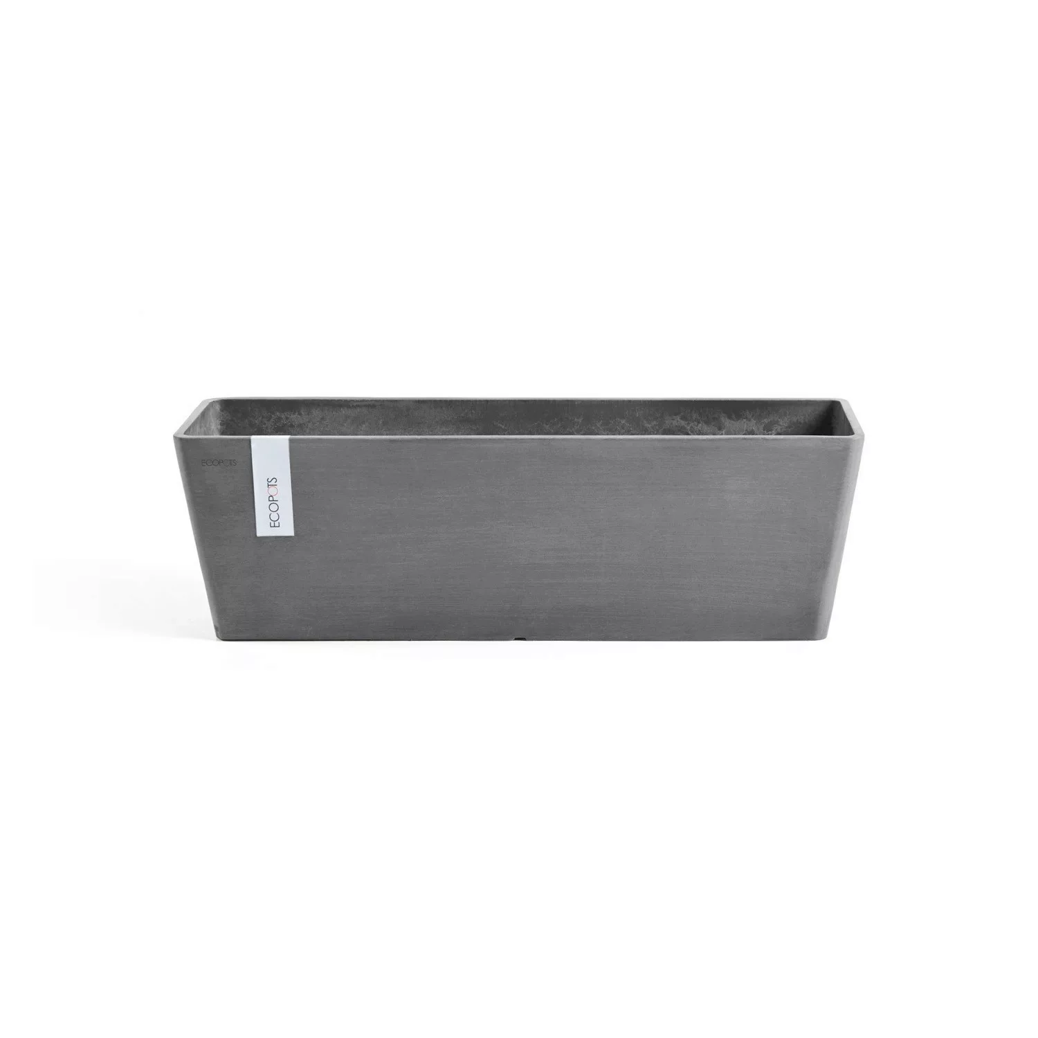 Ecopots Pflanztopf Bruges Grau 45 cm x 17 cm günstig online kaufen