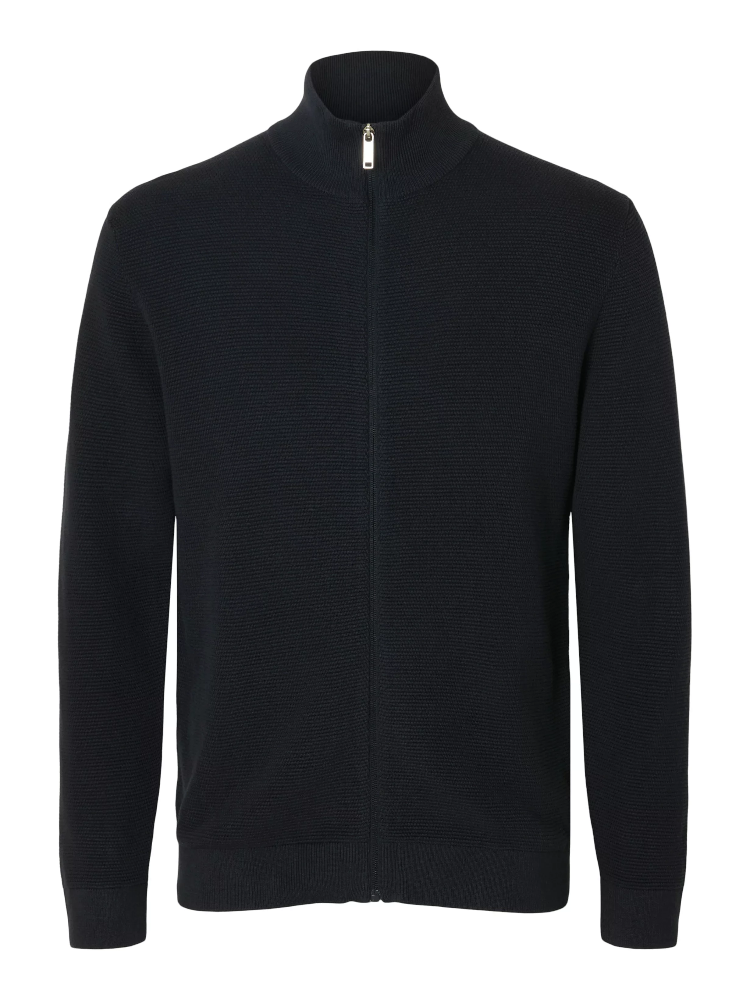 SELECTED HOMME Strickpullover "SLHROSS LS KNIT STRUCTURE FULL ZIP NOOS" günstig online kaufen