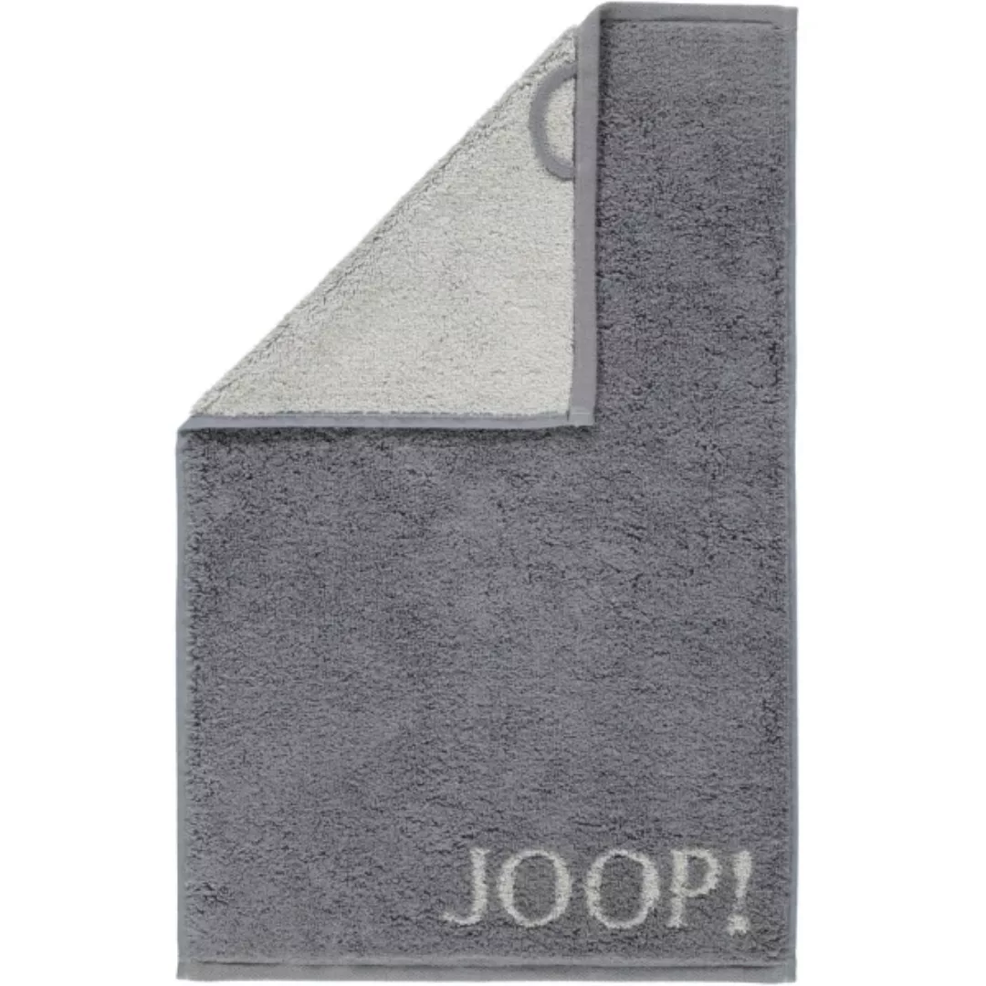 JOOP! Classic - Doubleface 1600 - Farbe: Anthrazit - 77 - Gästetuch 30x50 c günstig online kaufen