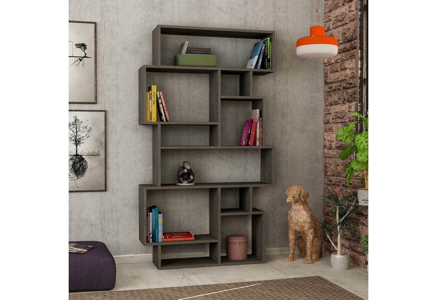 Decortie Bücherregal Karmato, Modernes Bücherregal Display Unit, 96 x 25,5 günstig online kaufen