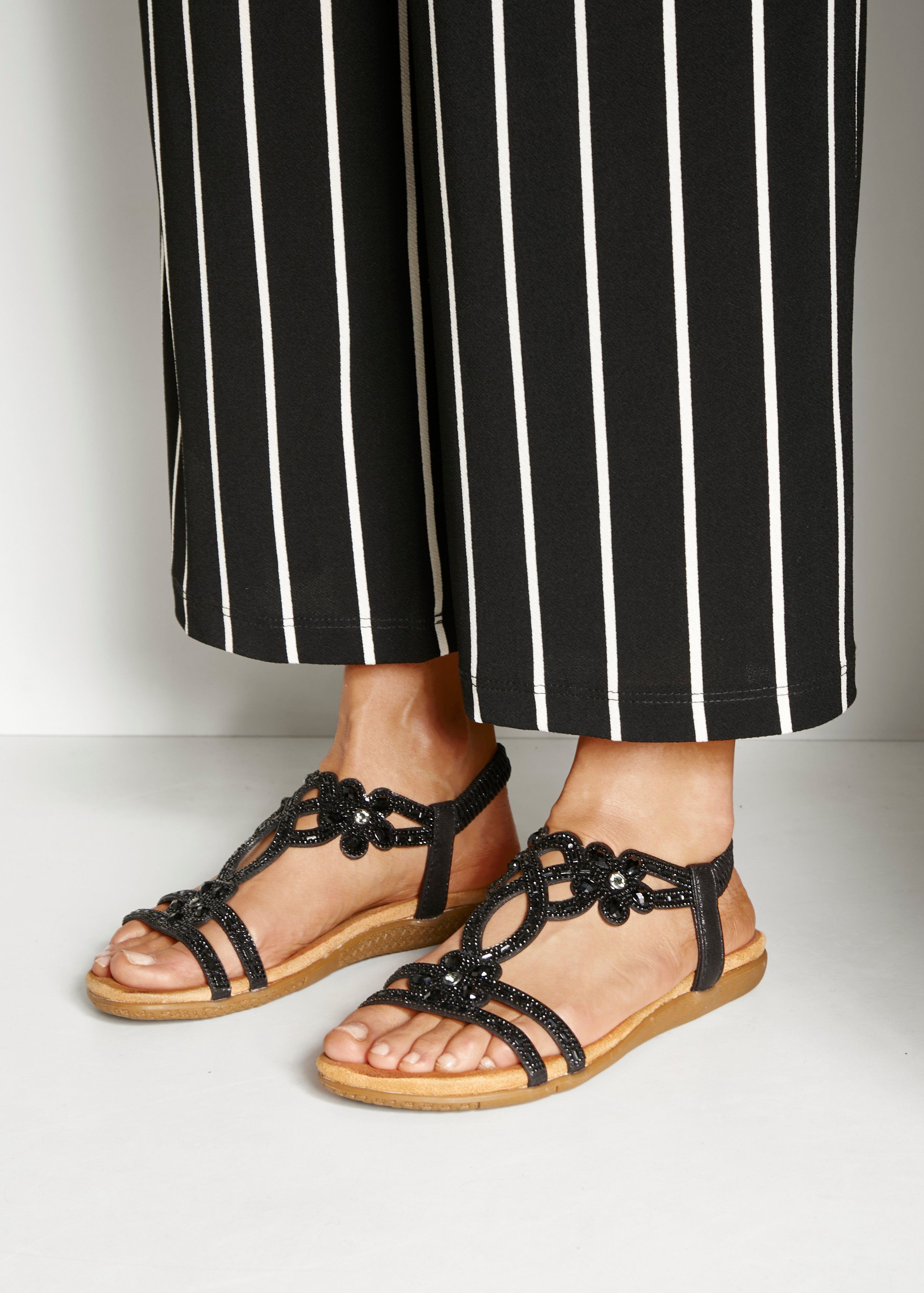 Vivance Sandale "Sommerschuh", Sandalette, Sommerschuh mit elastischen Riem günstig online kaufen