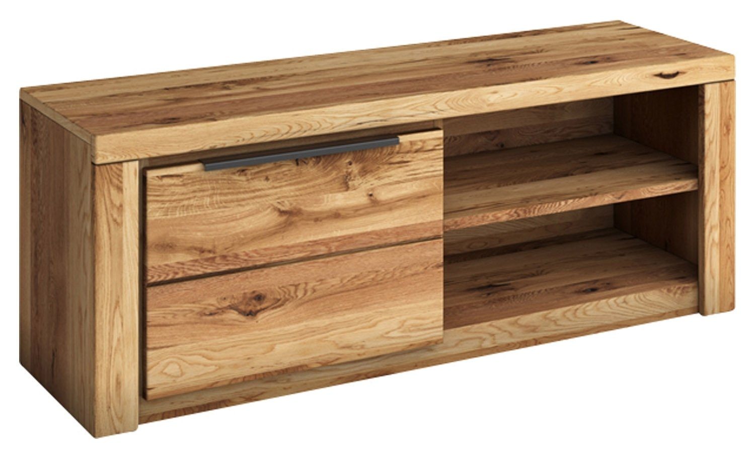 Lowboard JOOST, Eiche Dekor, Eichenholz massiv, günstig online kaufen