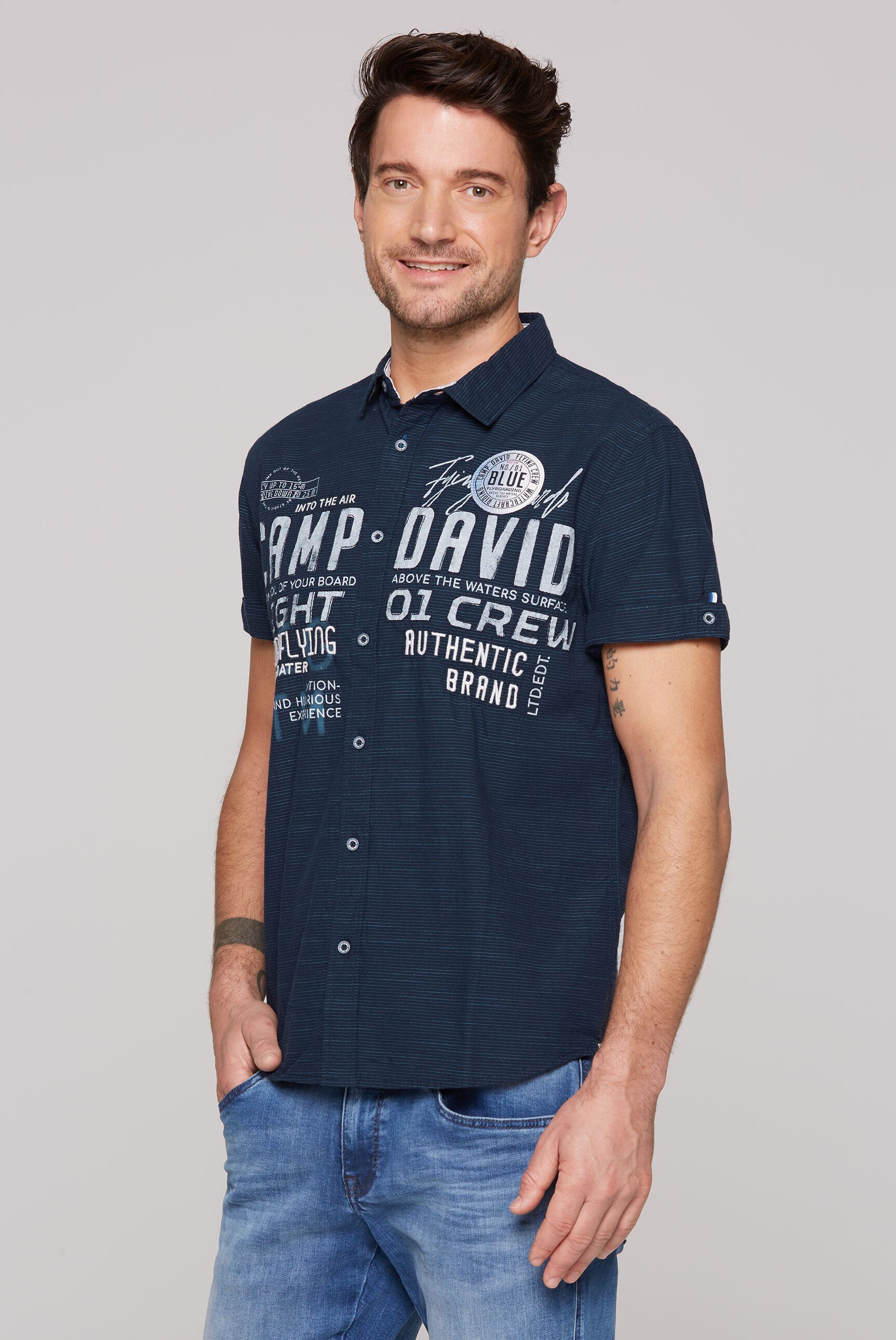 CAMP DAVID Kurzarmhemd, aus Baumwolle günstig online kaufen