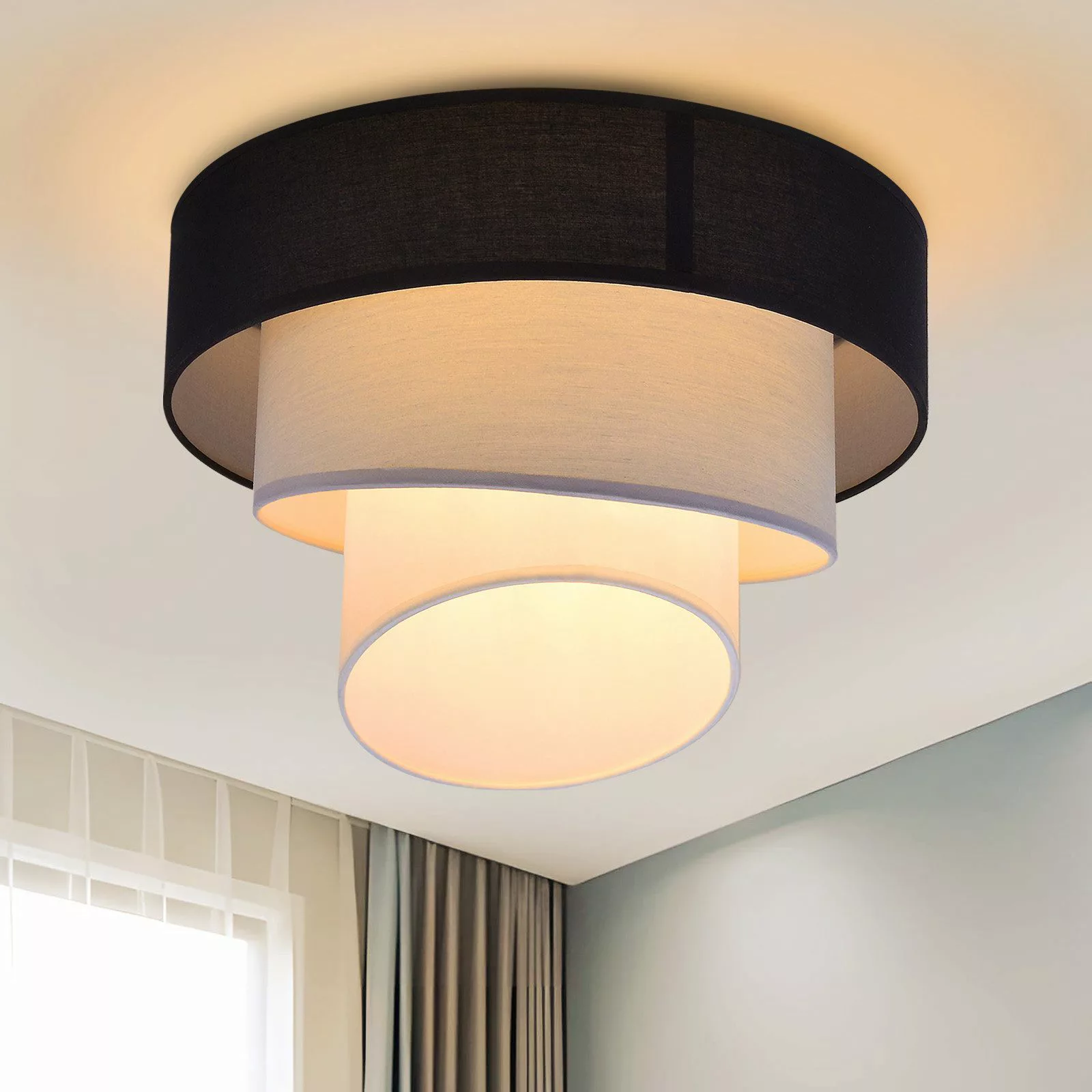 ZMH LED Deckenleuchte Wohnzimmer Ø40cm Modern günstig online kaufen