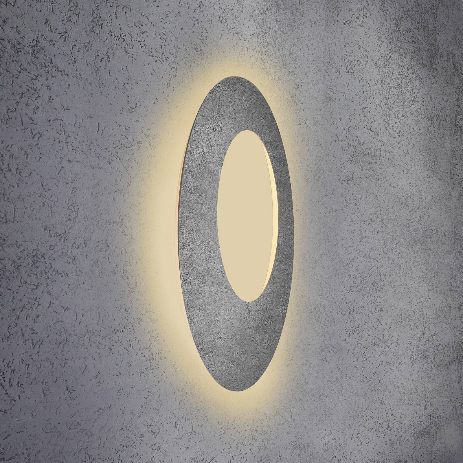 Escale Blade Open LED-Wandleuchte, Beton, Ø 79 cm günstig online kaufen