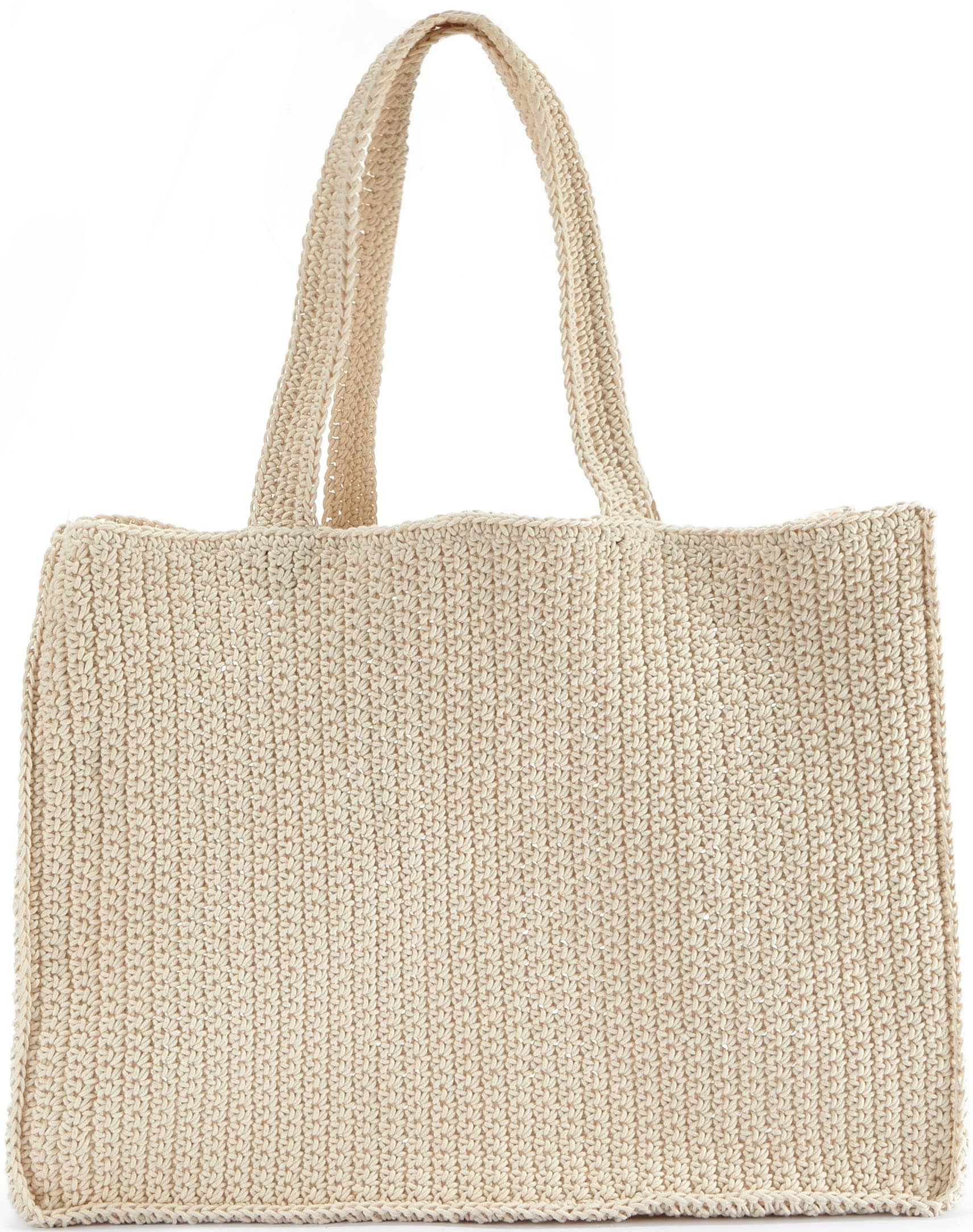 Vivance Shopper, Strandtasche mit modischen Paillettendetails und Lochmuste günstig online kaufen