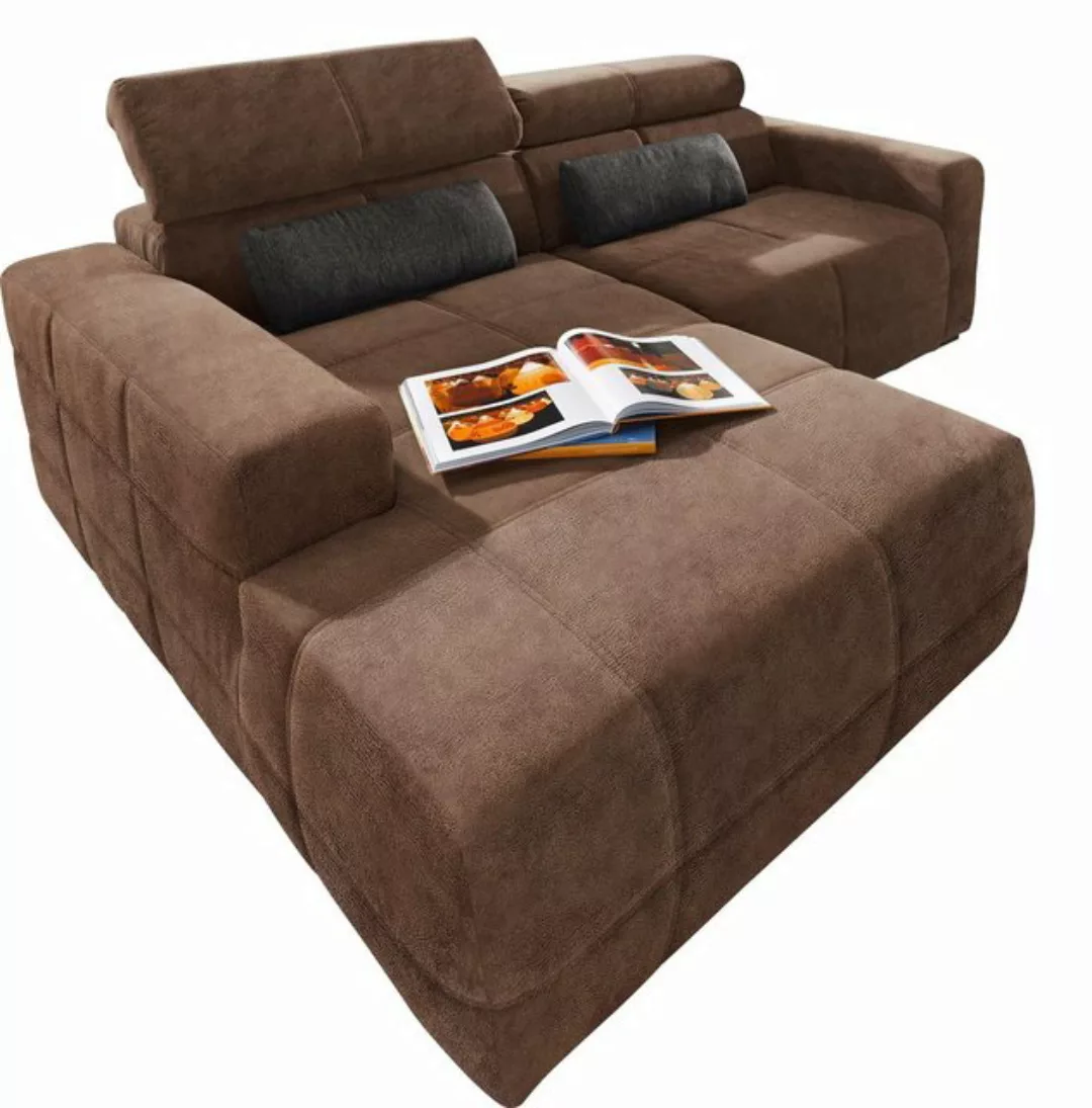 DOMO collection Ecksofa Brandon kleine Ausführung B/T/H: 214/100/80 cm, Mit günstig online kaufen