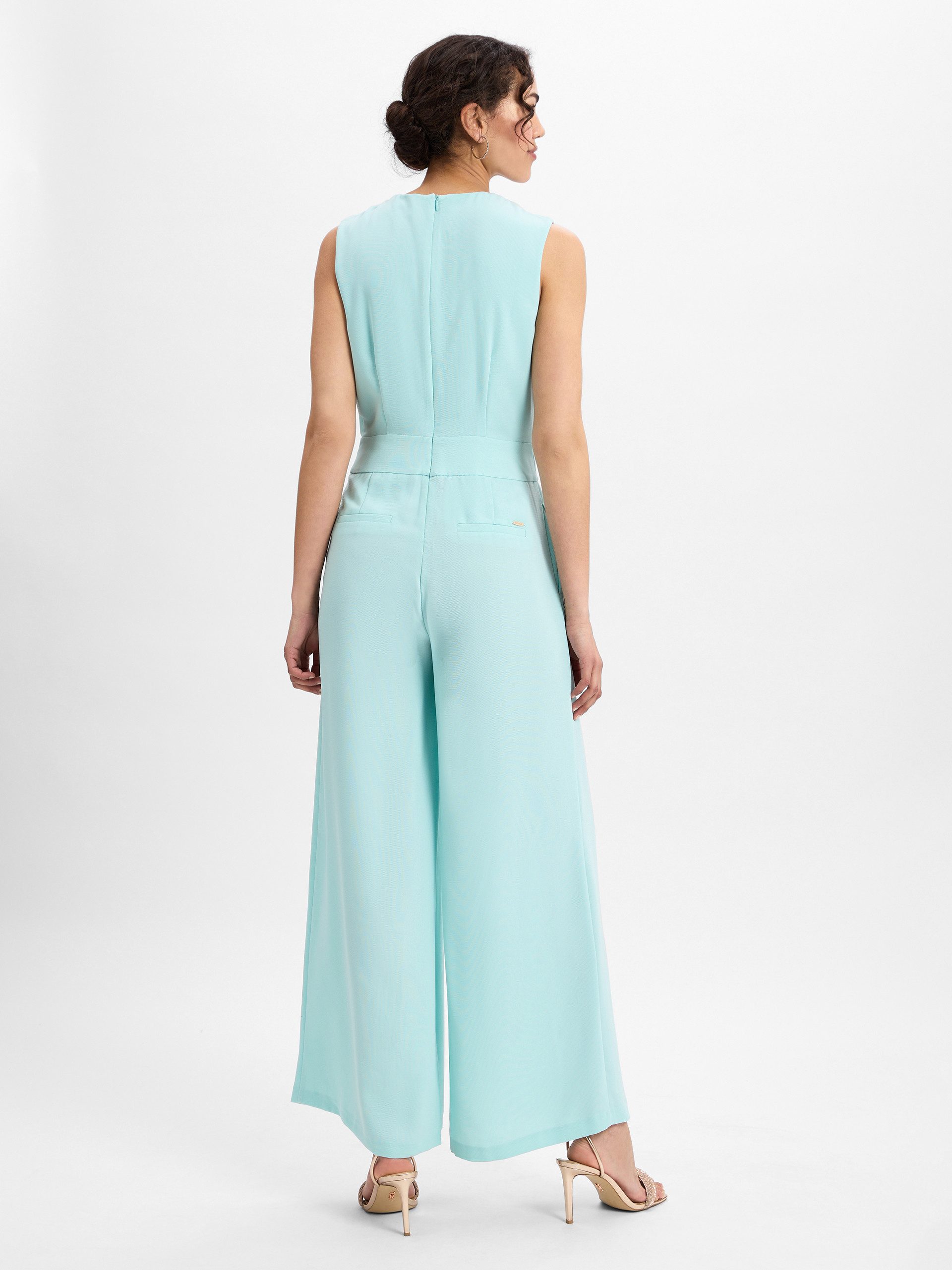 Betty&Co Overall "Betty & Co Damen Jumpsuit ohne Arm", (1 tlg.), Falten günstig online kaufen