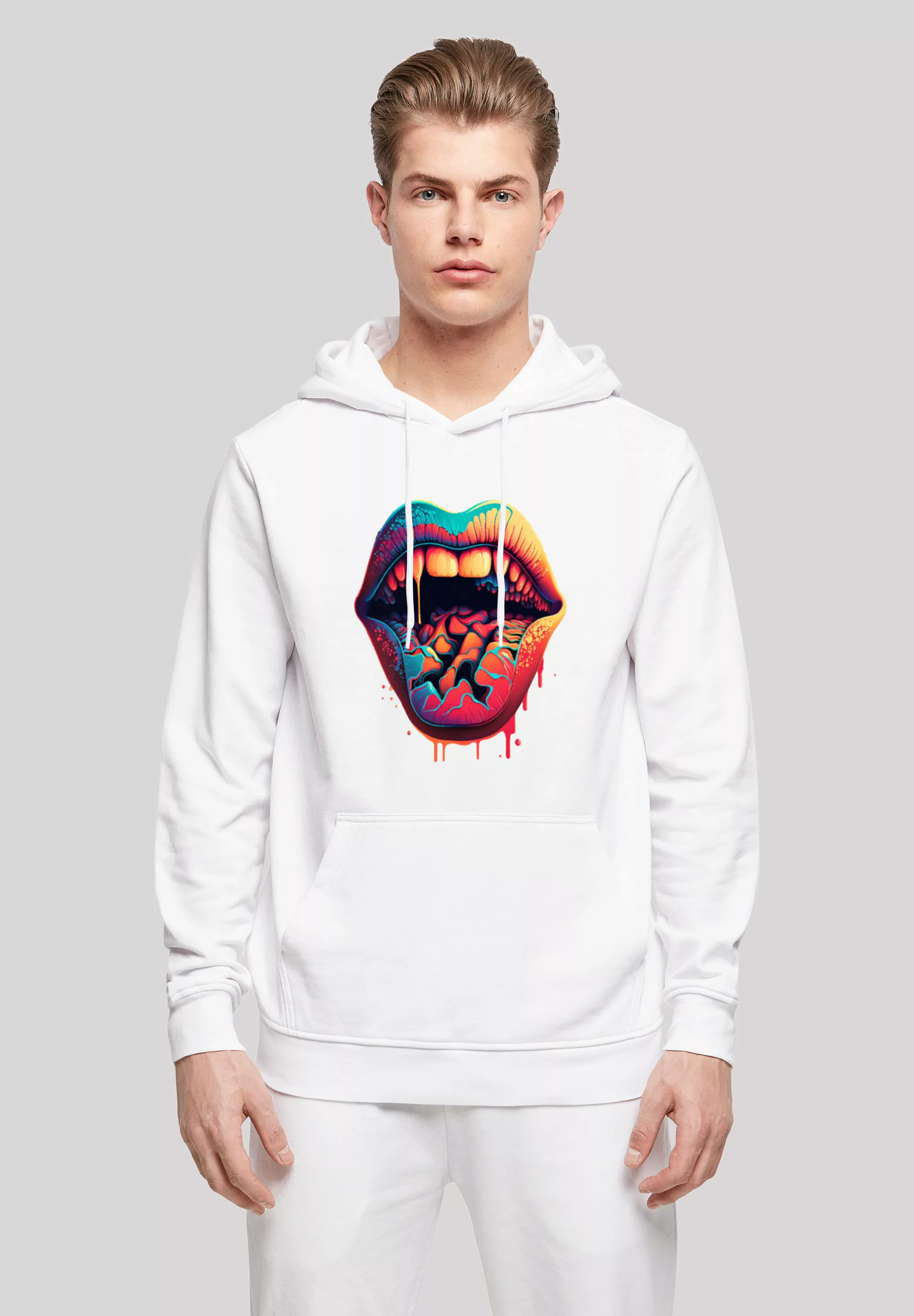 F4NT4STIC Kapuzenpullover "Drooling Lips HOODIE", Print günstig online kaufen