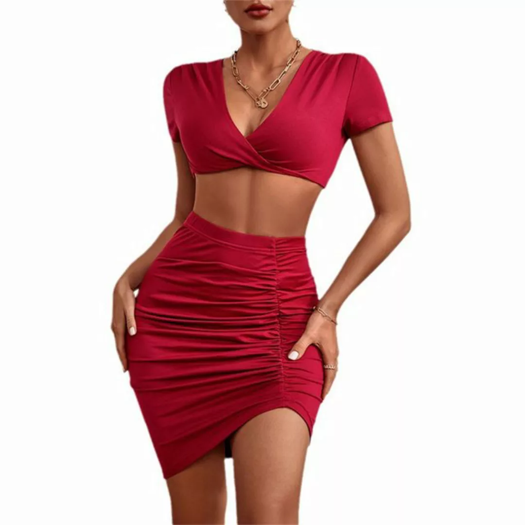 AFAZ New Trading UG Anzug Damen-Sommer-Temperament, sexy Damen-roter enger günstig online kaufen