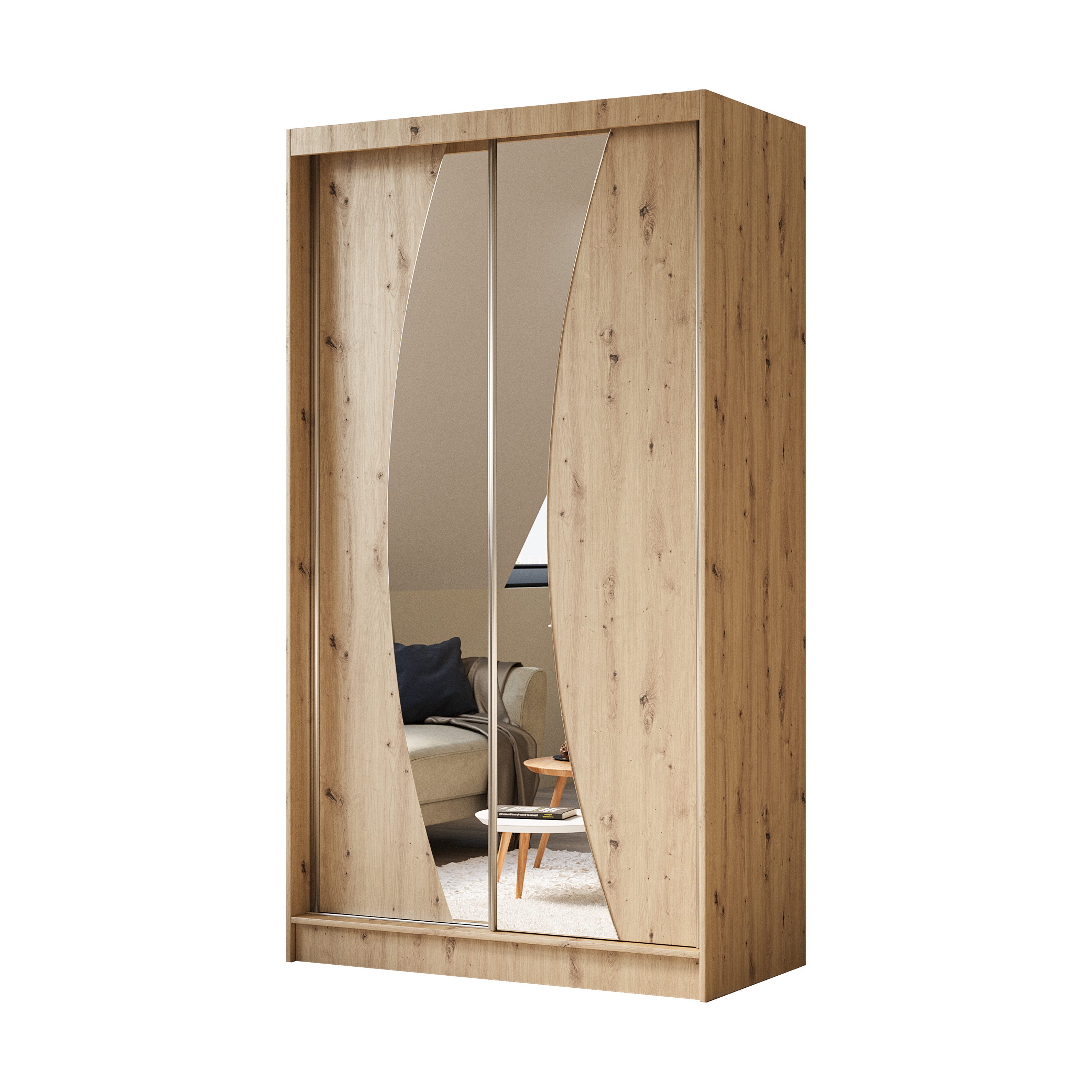 Beautysofa Kleiderschrank Vox mi Schiebtüren günstig online kaufen