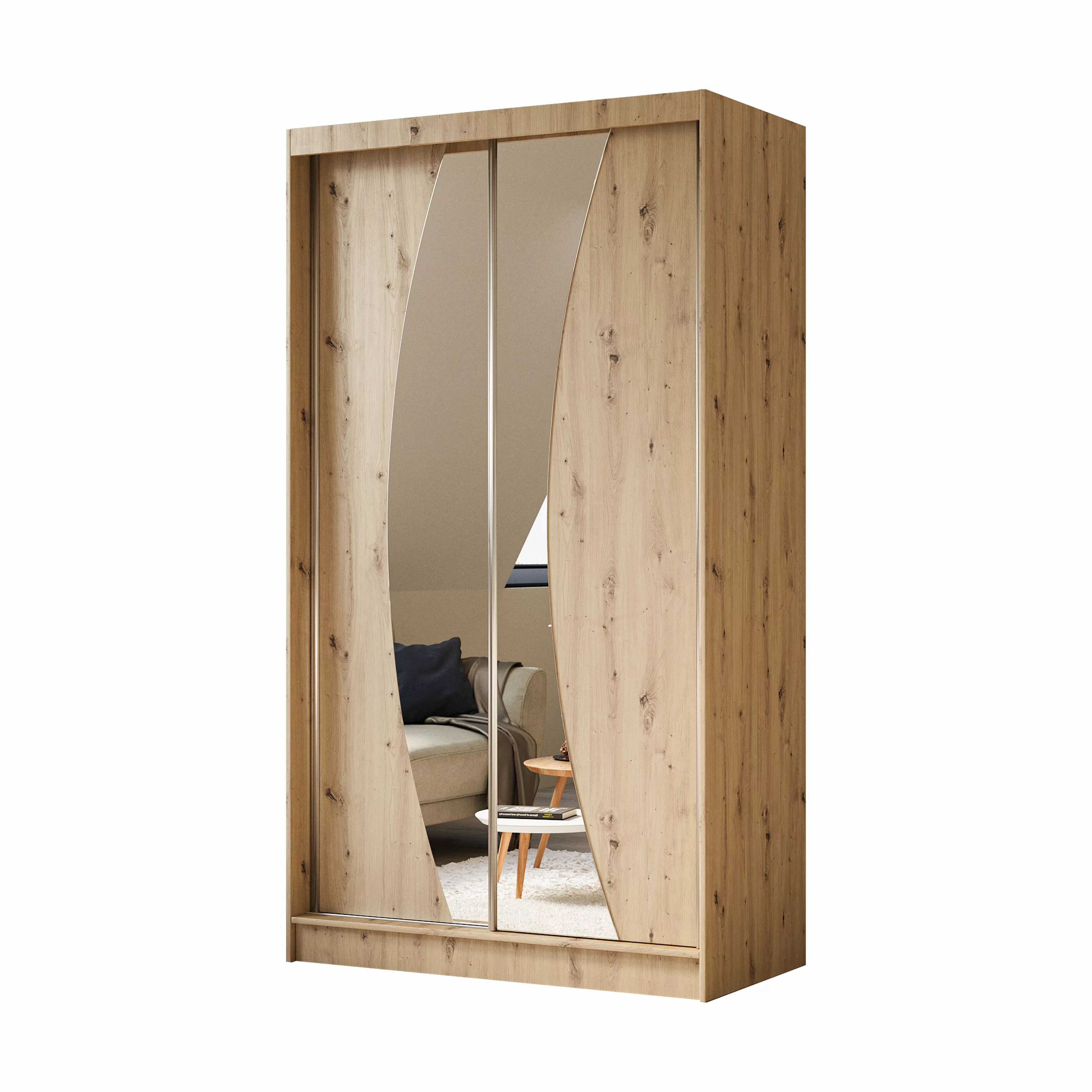 Beautysofa Kleiderschrank Vox mi Schiebtüren günstig online kaufen