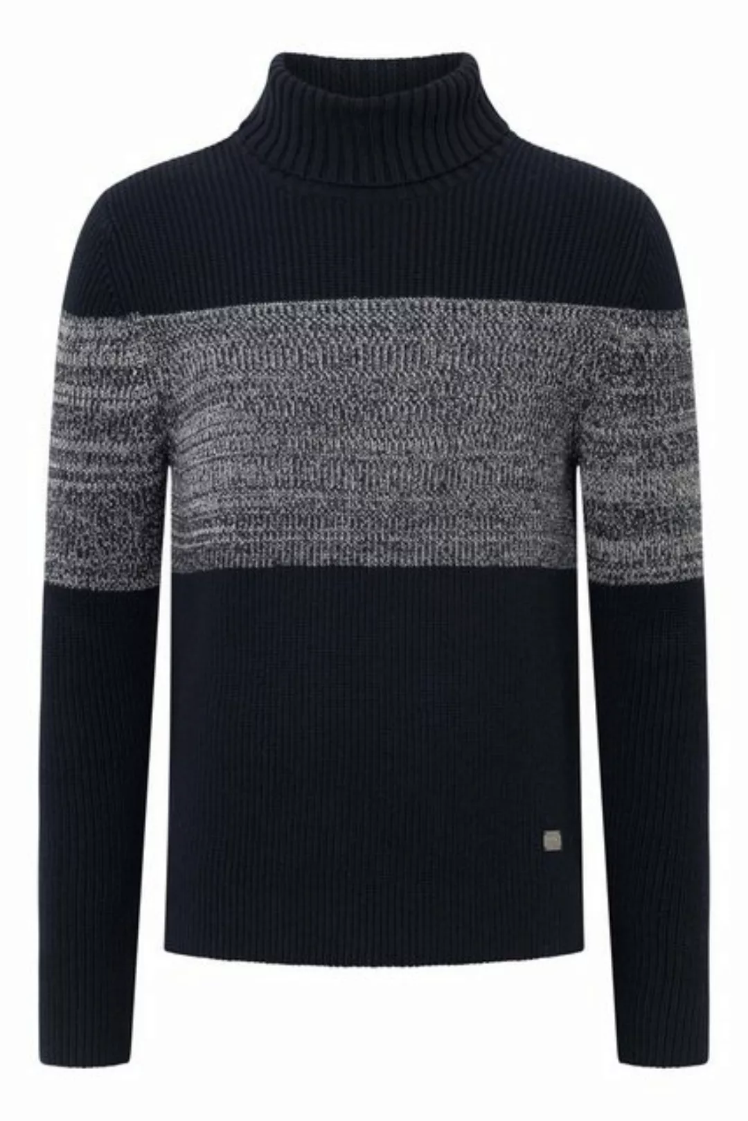 Joop Jeans Rollkragenpullover Morlino mit Kontrasteinsatz günstig online kaufen