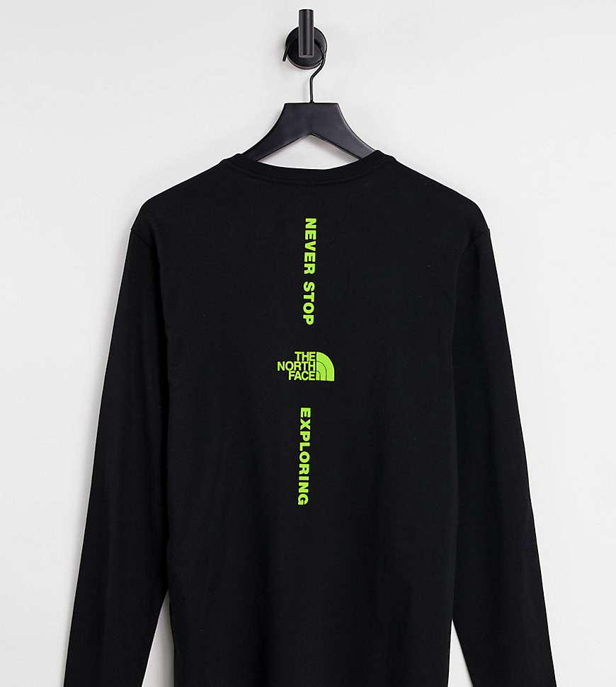 The North Face – Vertical – Langärmliges Shirt in Schwarz, exklusiv bei ASO günstig online kaufen