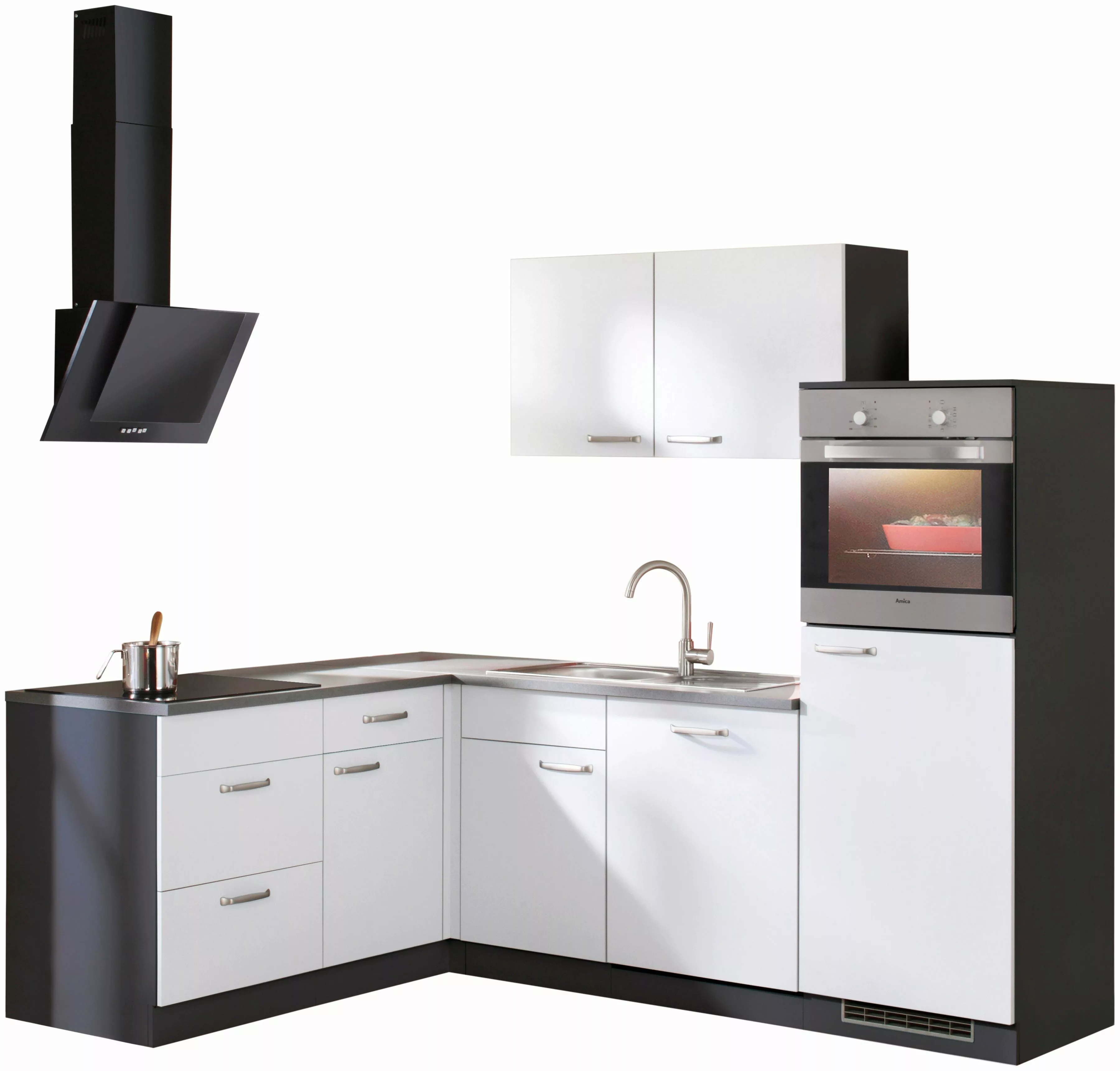 wiho Küchen Winkelküche "Michigan", mit E-Geräten, 230 x 170 cm günstig online kaufen