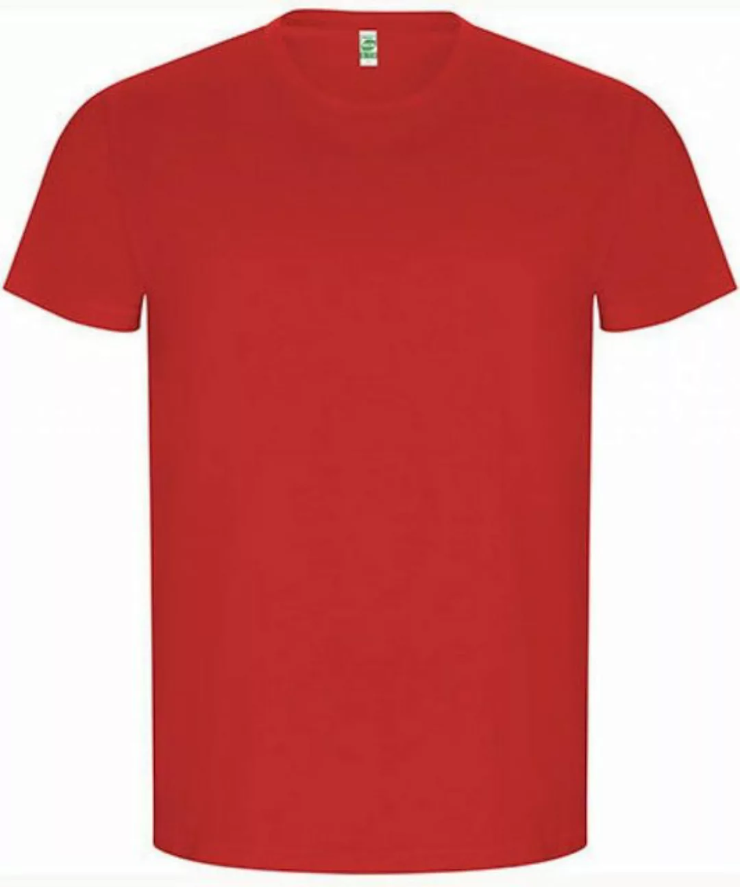 Roly Rundhalsshirt Golden Organic T-Shirt - 2-lagiger Rundhalskragen günstig online kaufen