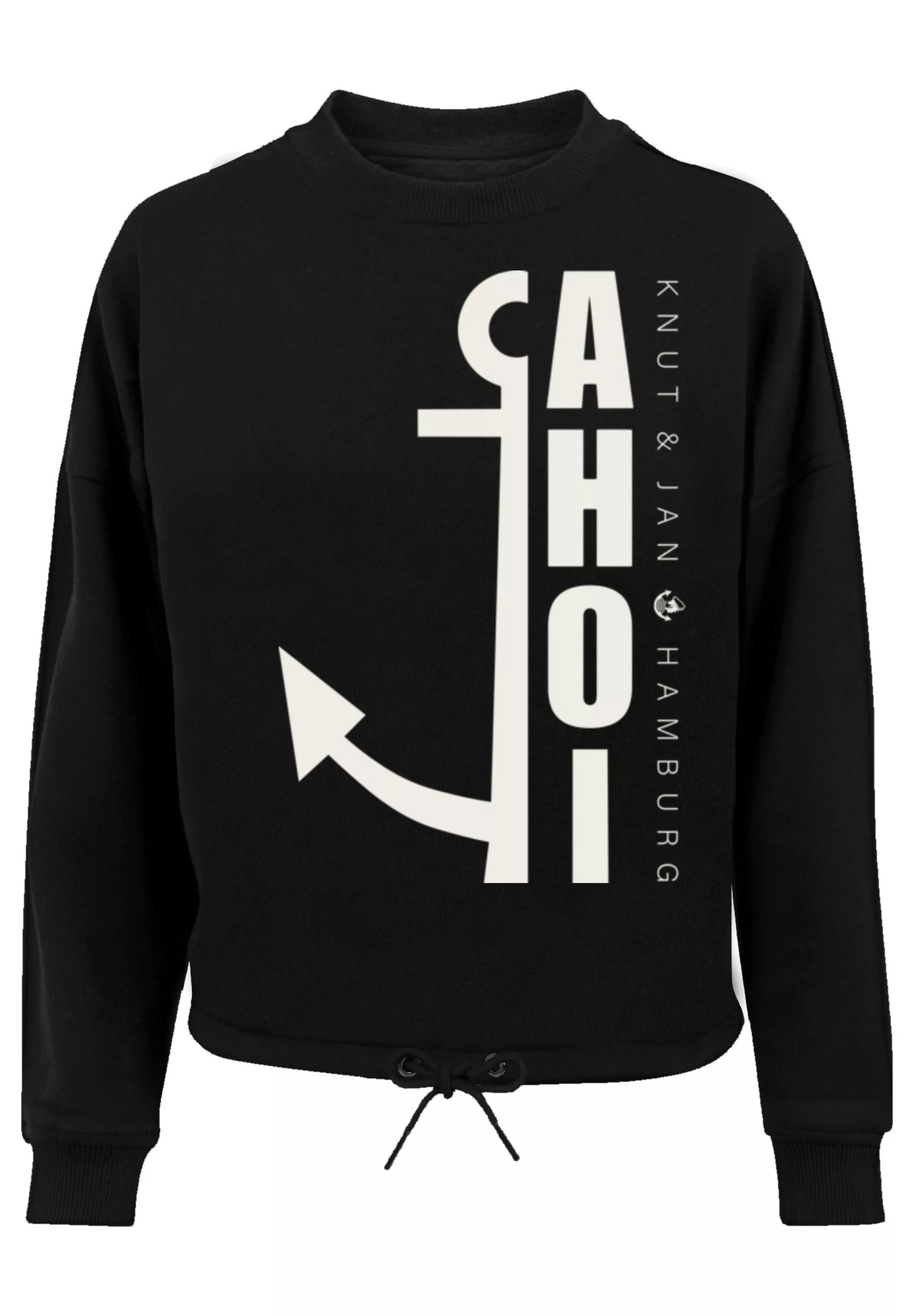 F4NT4STIC Sweatshirt "Ahoi Anker Crop Knut & Jan Hamburg", Print günstig online kaufen