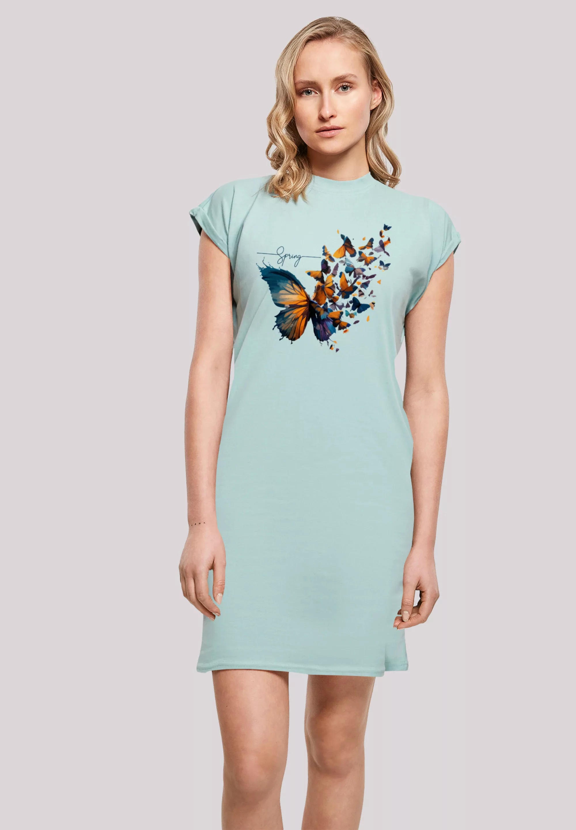 F4NT4STIC Shirtkleid "Schmetterling Frühling" günstig online kaufen