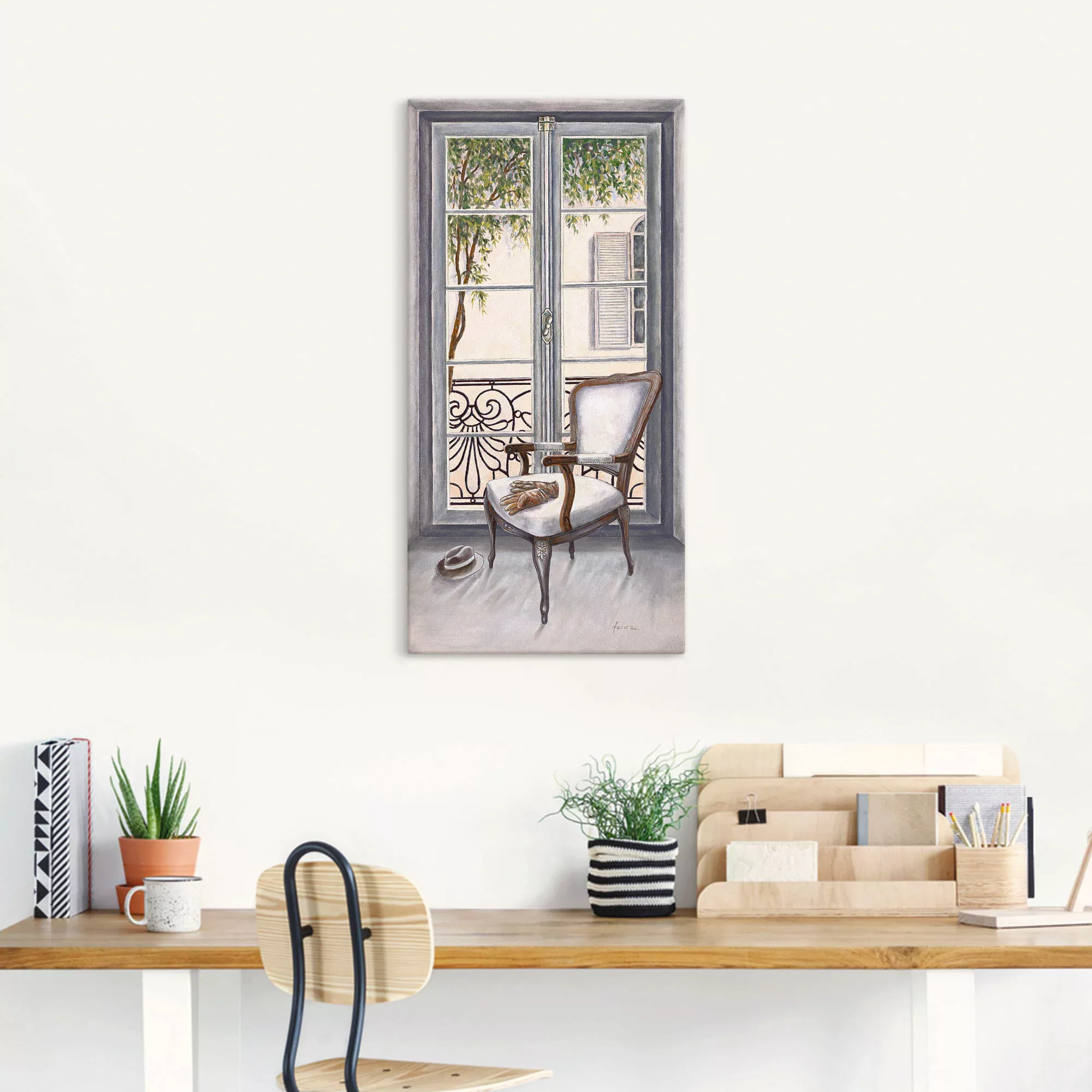 Artland Wandbild "Sessel vor einem Fenster", Innenarchitektur, (1 St.), als günstig online kaufen